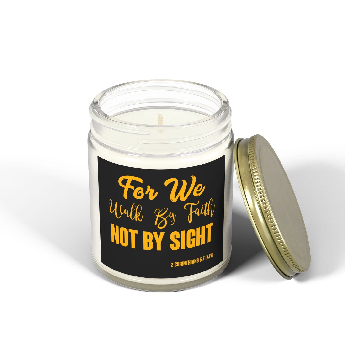 2 Corinthians 5:7 Scented Candle Walk By Faith Biblical Inspirational Gift