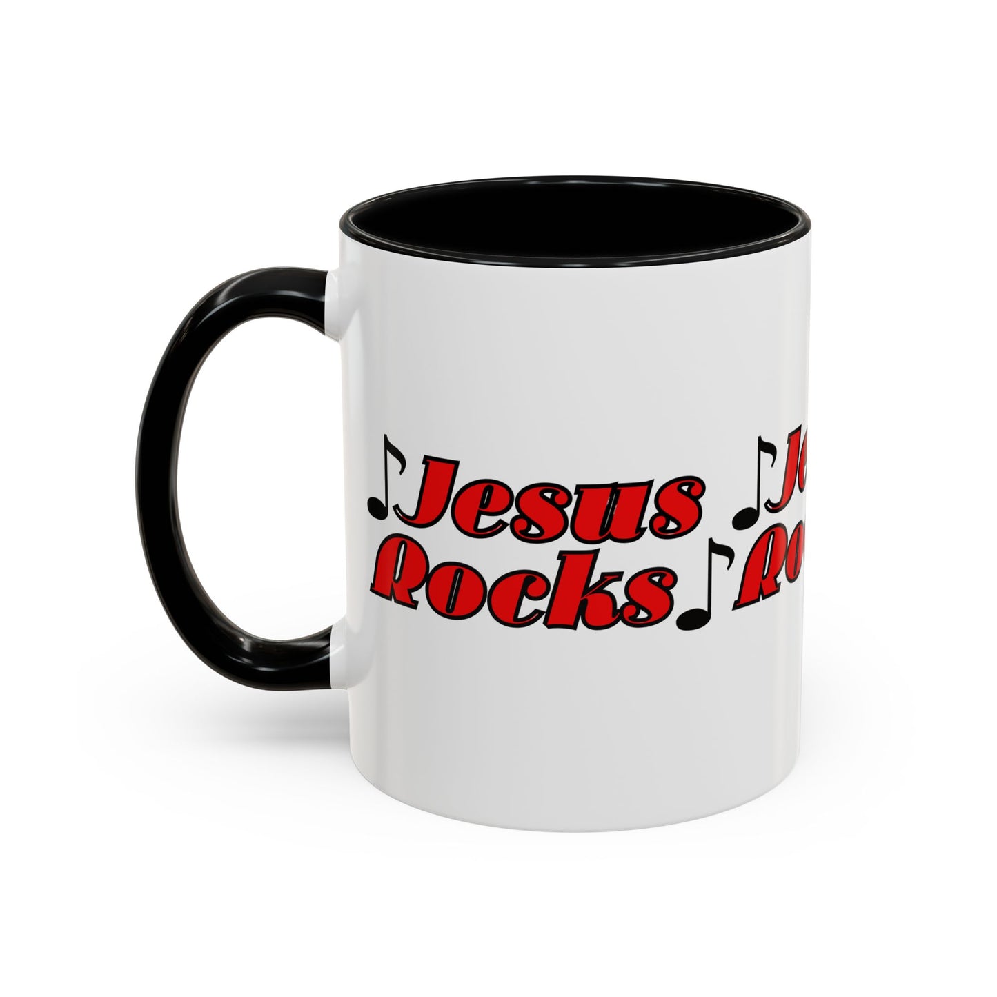 Jesus Rocks Coffee Mug Inspirational Biblical Gift for Faith Based Coffee Lovers