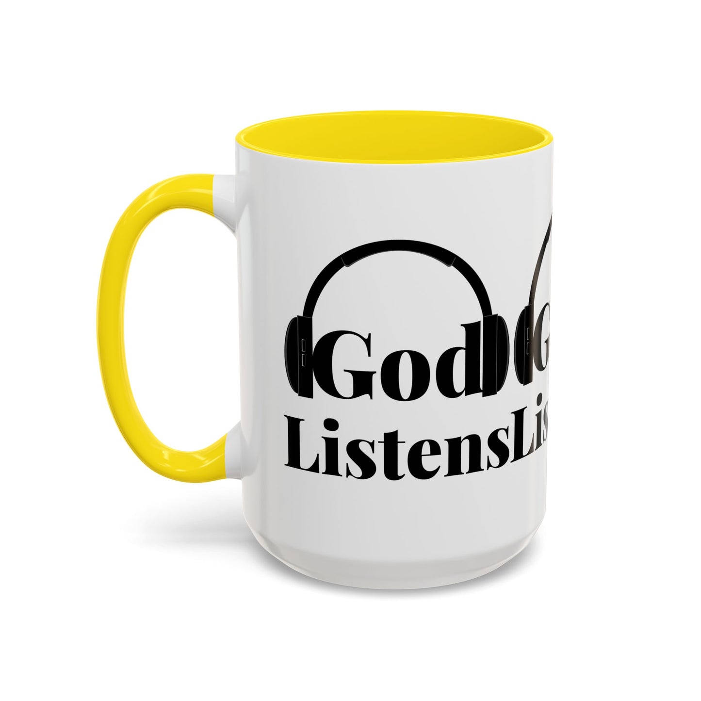 God Listens Coffee Mug Faith Based Christian Gift for Him or Her