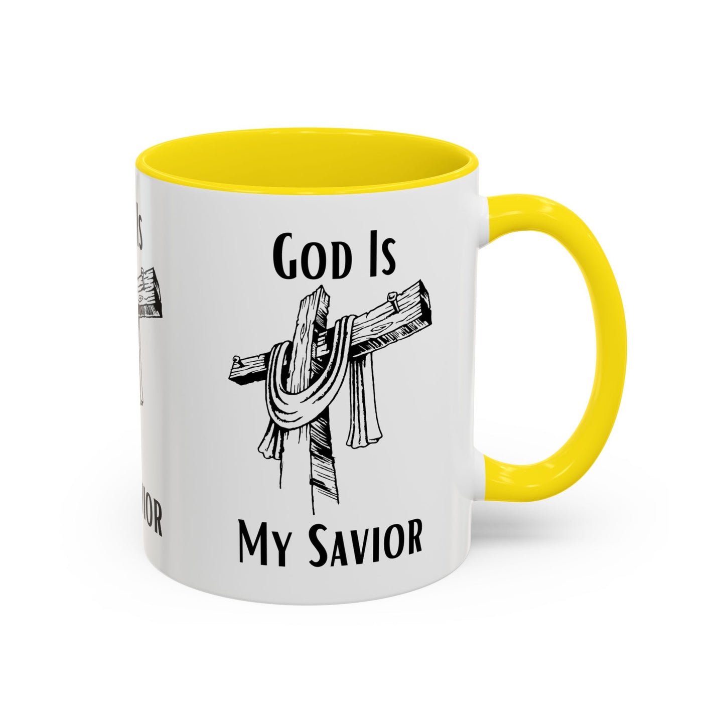 God Is My Savior Coffee Mug Inspirational Christian Gift for Faith-Based Coffee Lovers