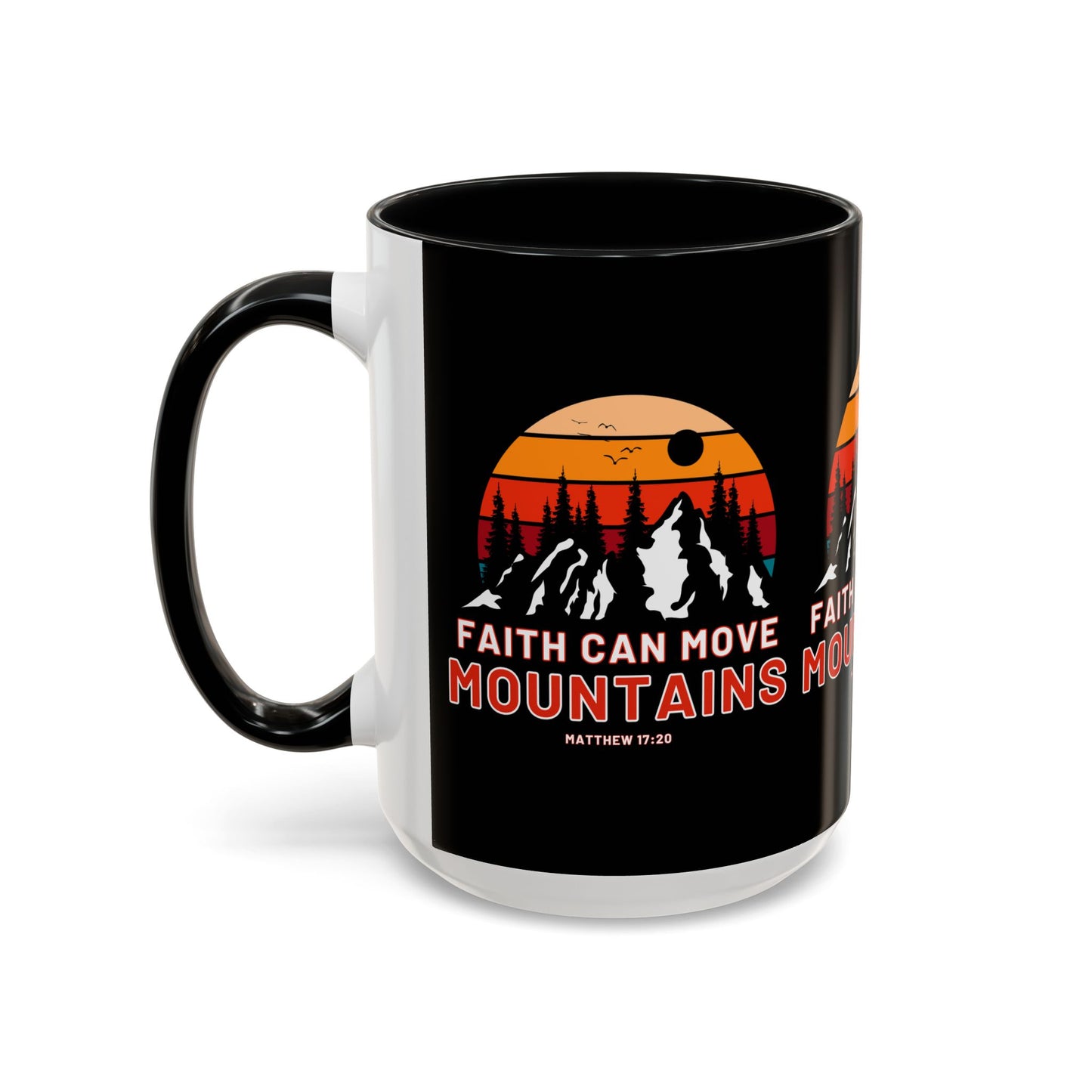 Matthew 17:20 KJV Bible Verse Coffee Mug Faith Can Move Mountains Inspirational Christian