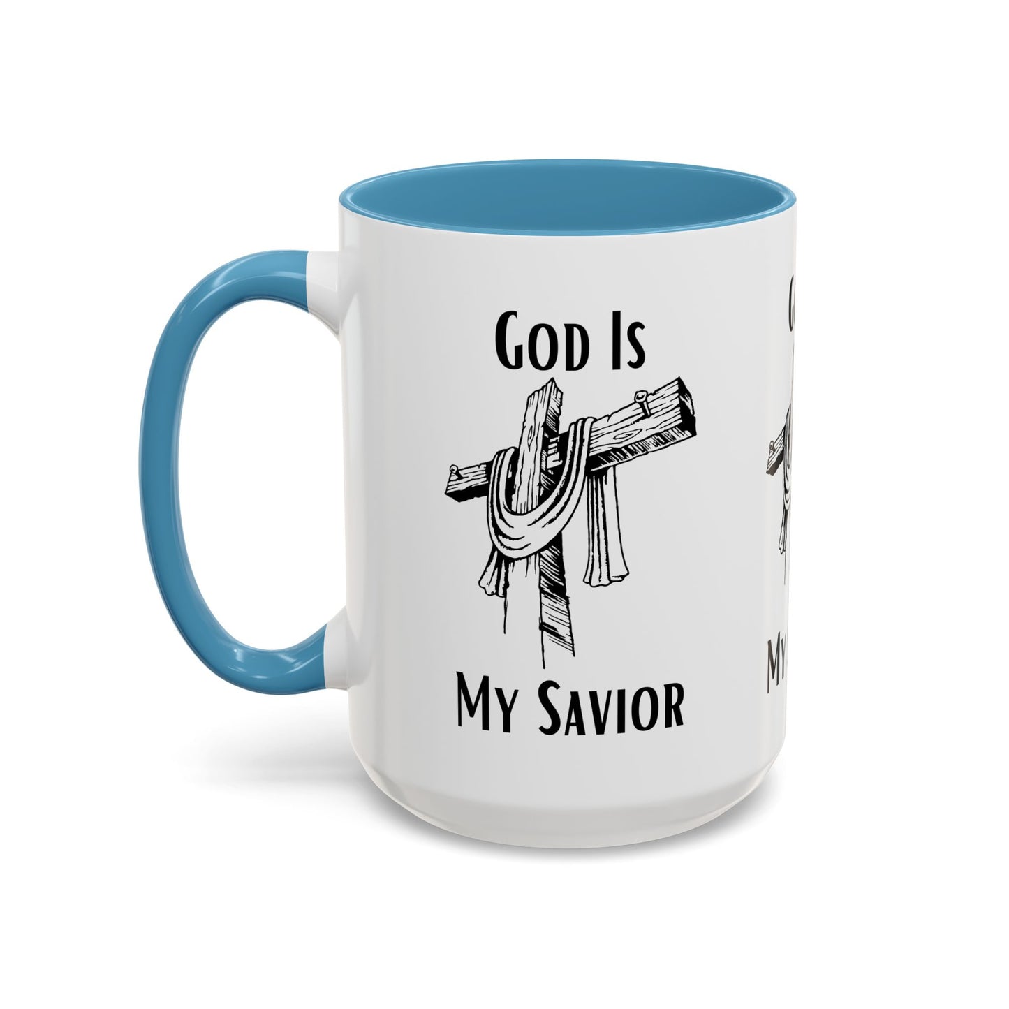 God Is My Savior Coffee Mug Inspirational Christian Gift for Faith-Based Coffee Lovers