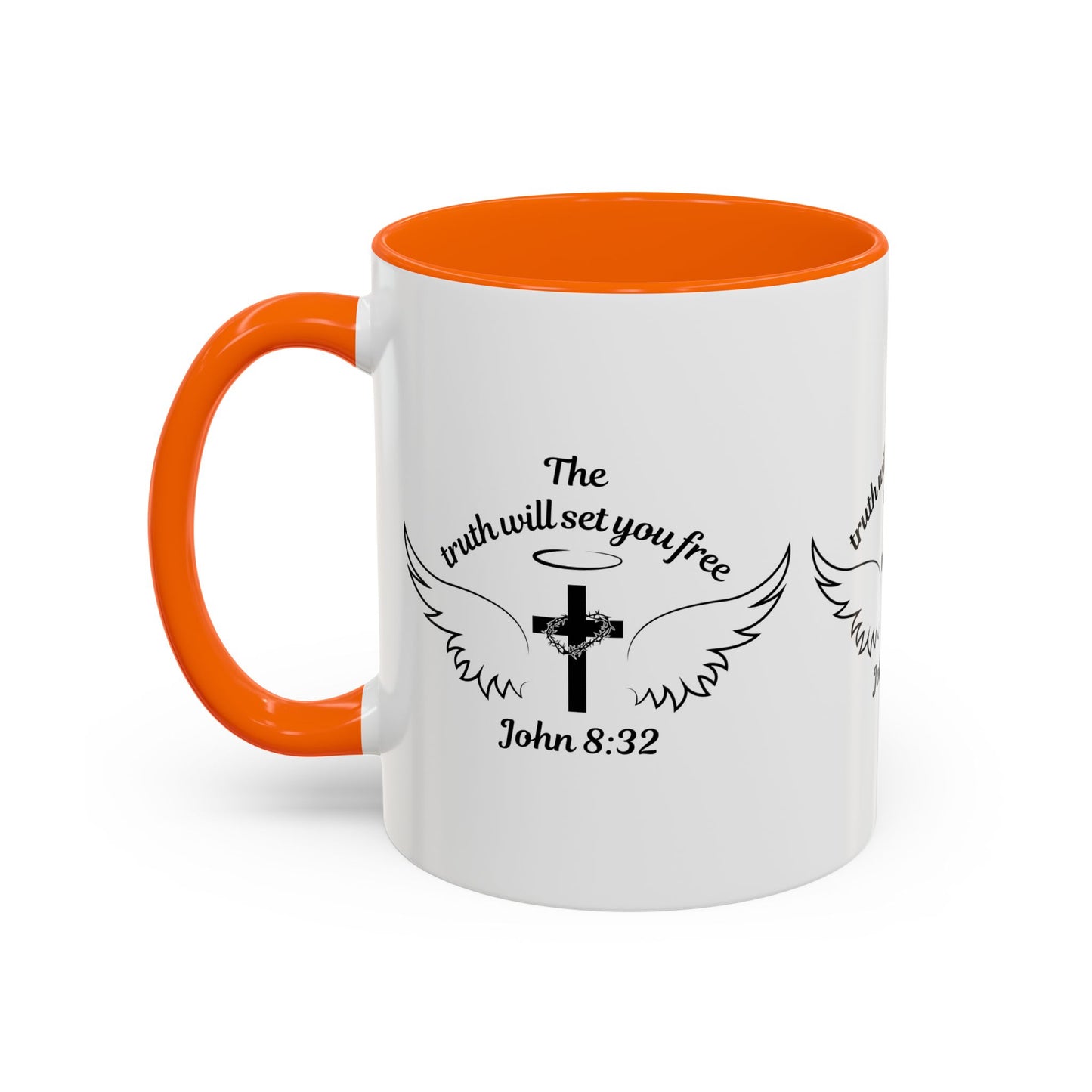 John 8:32 KJV Coffee Mug The Truth Shall Make You Free Inspirational Christian Gift