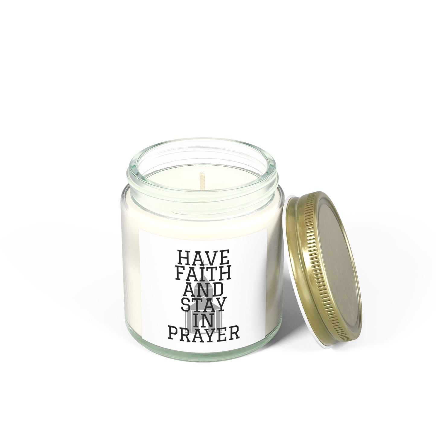 Have Faith And Stay In Prayer Scented Candle Inspirational Christian Gift for Faith-Based Candle Lovers