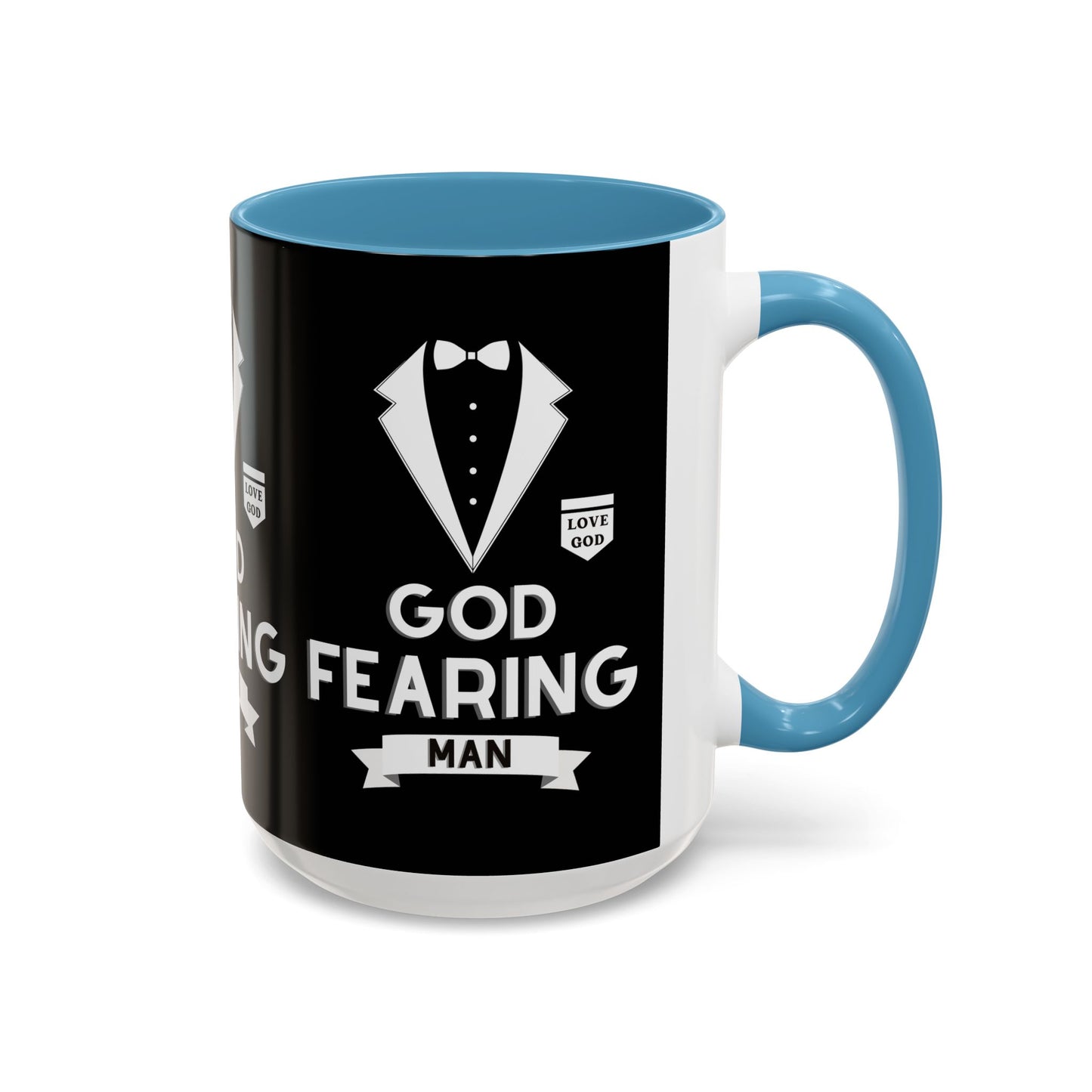 God Fearing Man Coffee Mug Inspirational Christian Gift for Him