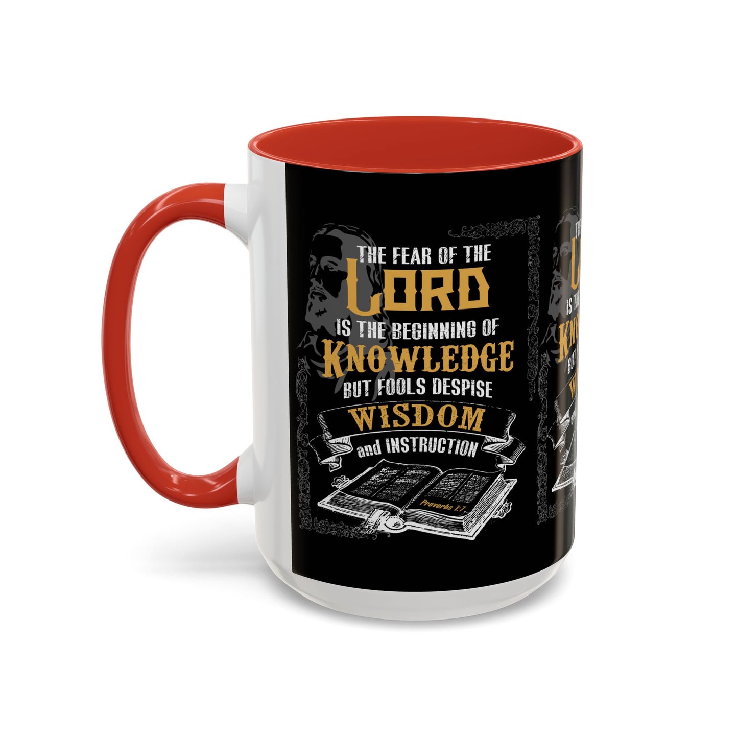 Proverbs 1:7 Bible Verse Coffee Mug Wisdom In Every Sip