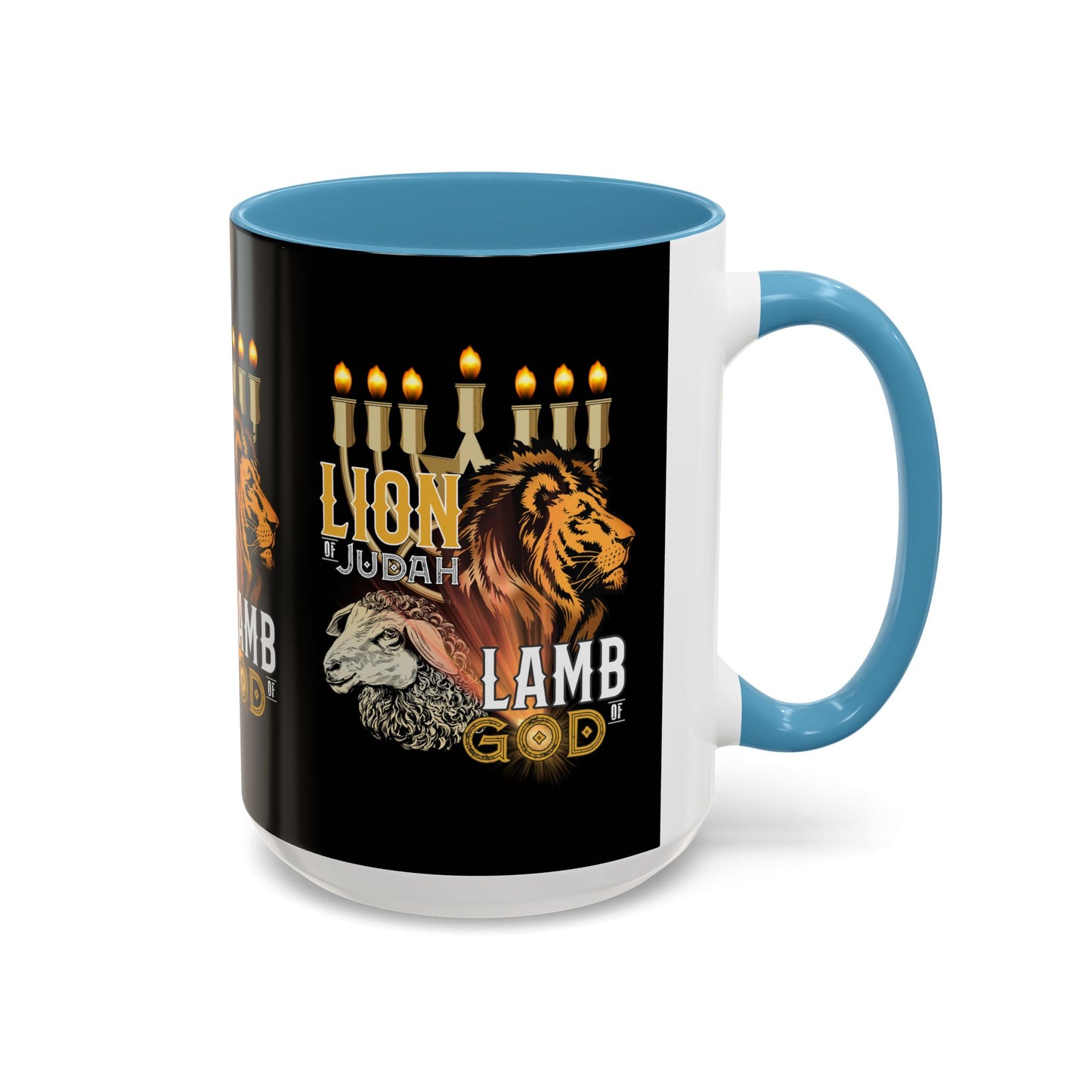 Lion of Judah, Lamb of God Coffee Mug Embrace Faith & Strength