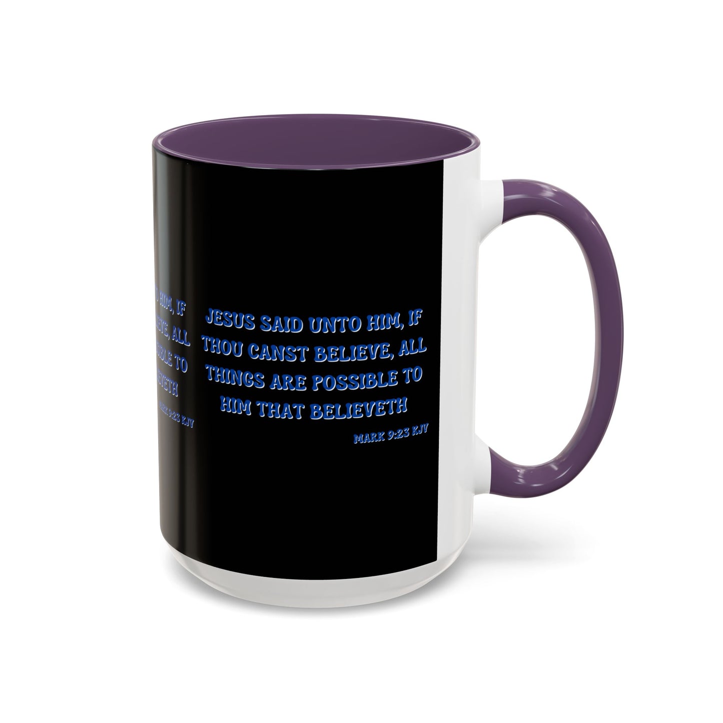 Mark 9:23 KJV Bible Verse Coffee Mug Faith Based Christian Gift