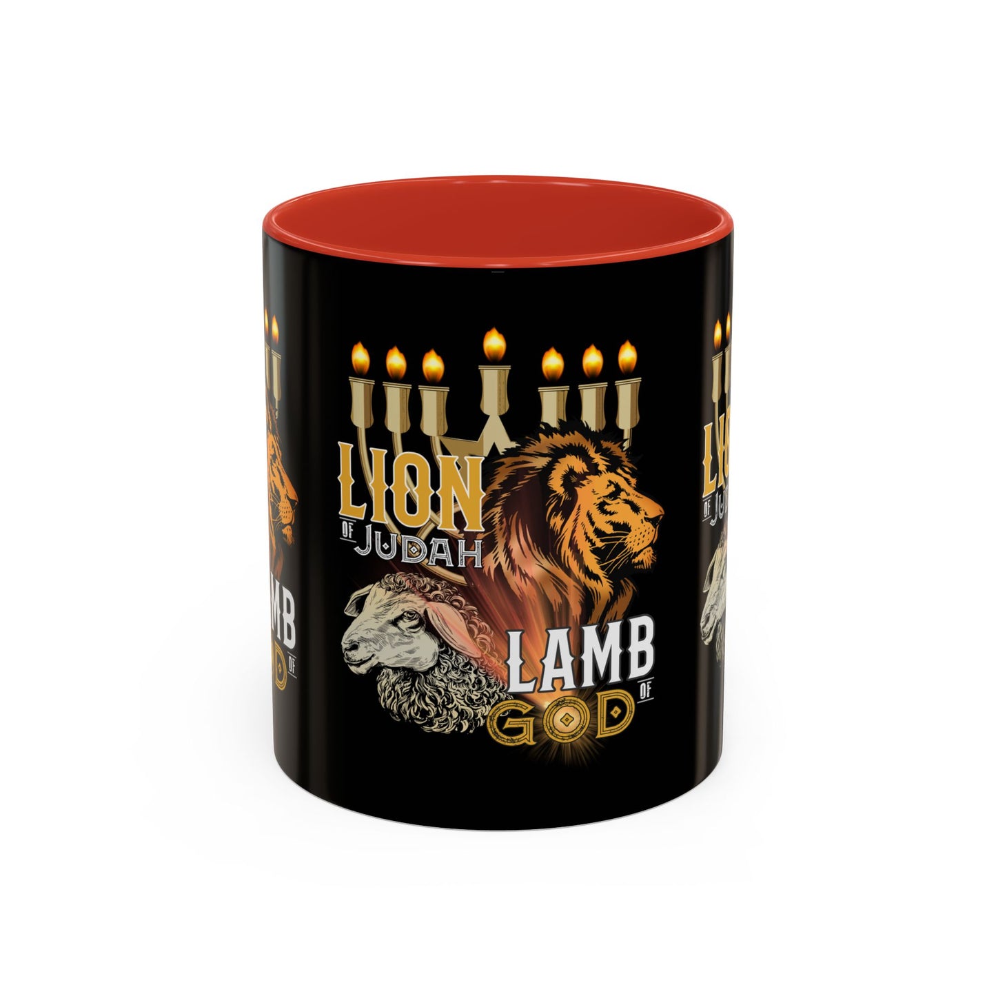 Lion of Judah, Lamb of God Coffee Mug Embrace Faith & Strength