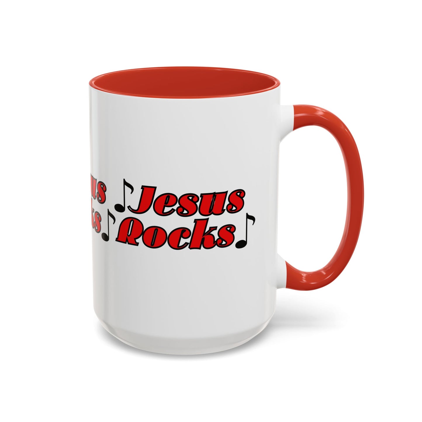 Jesus Rocks Coffee Mug Inspirational Biblical Gift for Faith Based Coffee Lovers