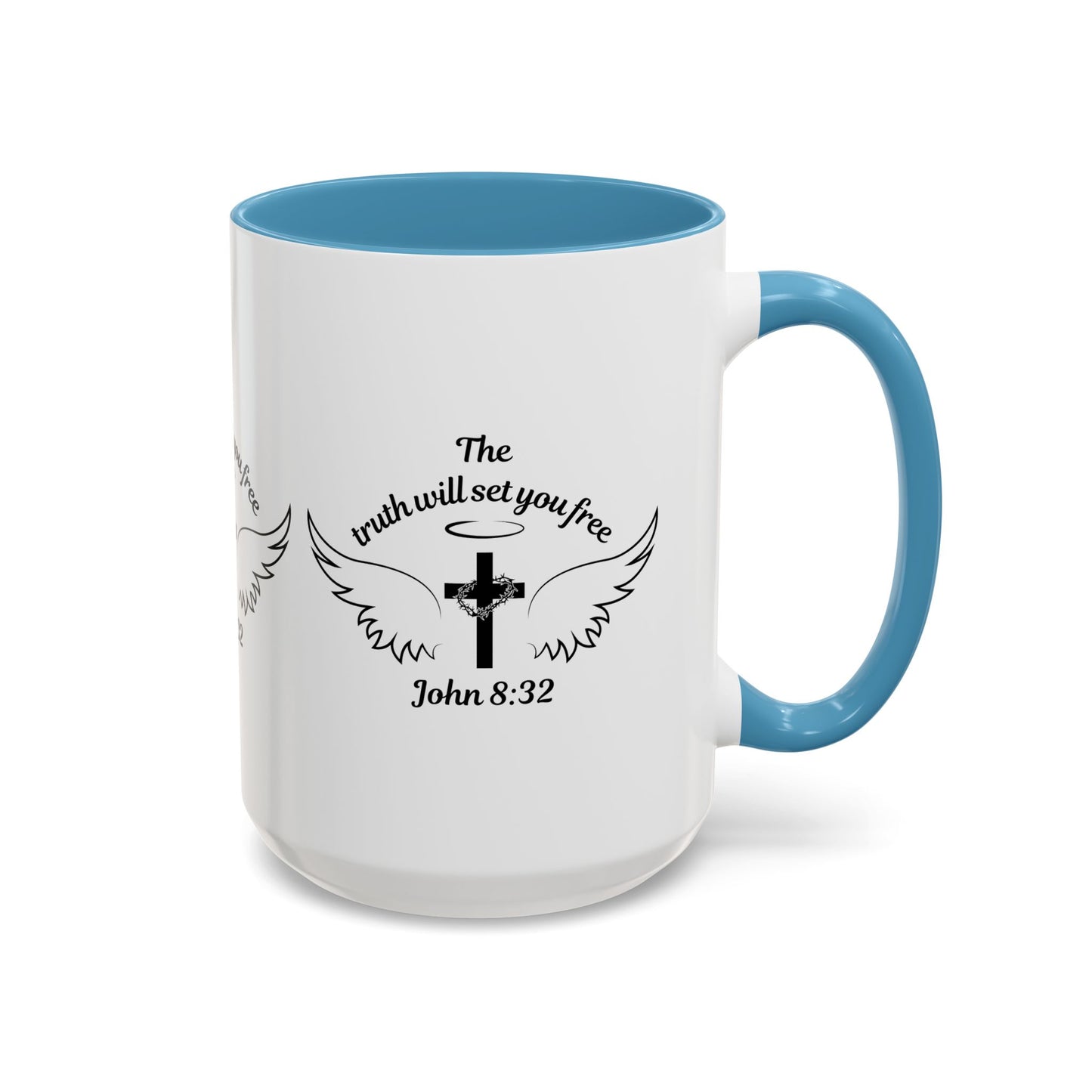 John 8:32 KJV Coffee Mug The Truth Shall Make You Free Inspirational Christian Gift