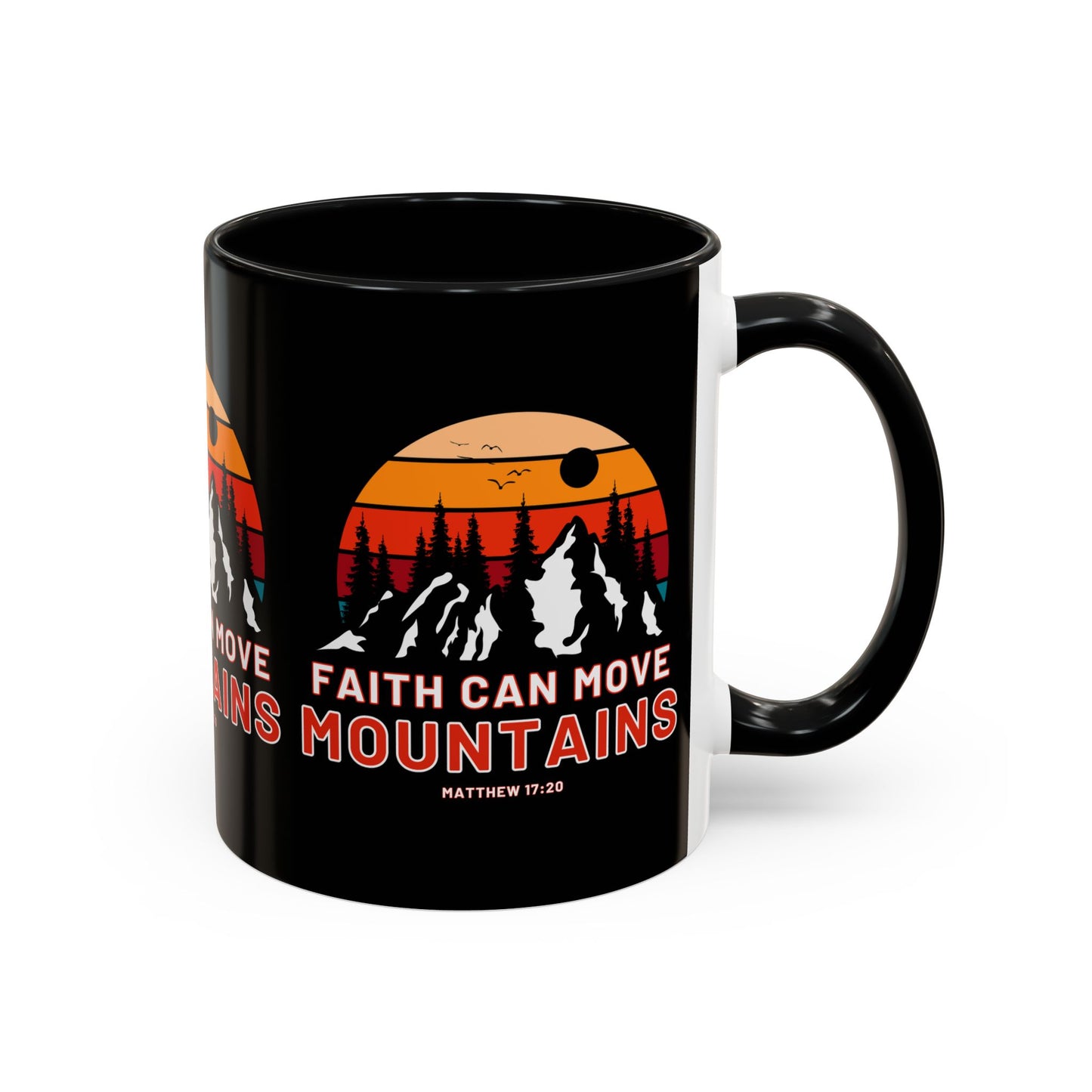 Matthew 17:20 KJV Bible Verse Coffee Mug Faith Can Move Mountains Inspirational Christian