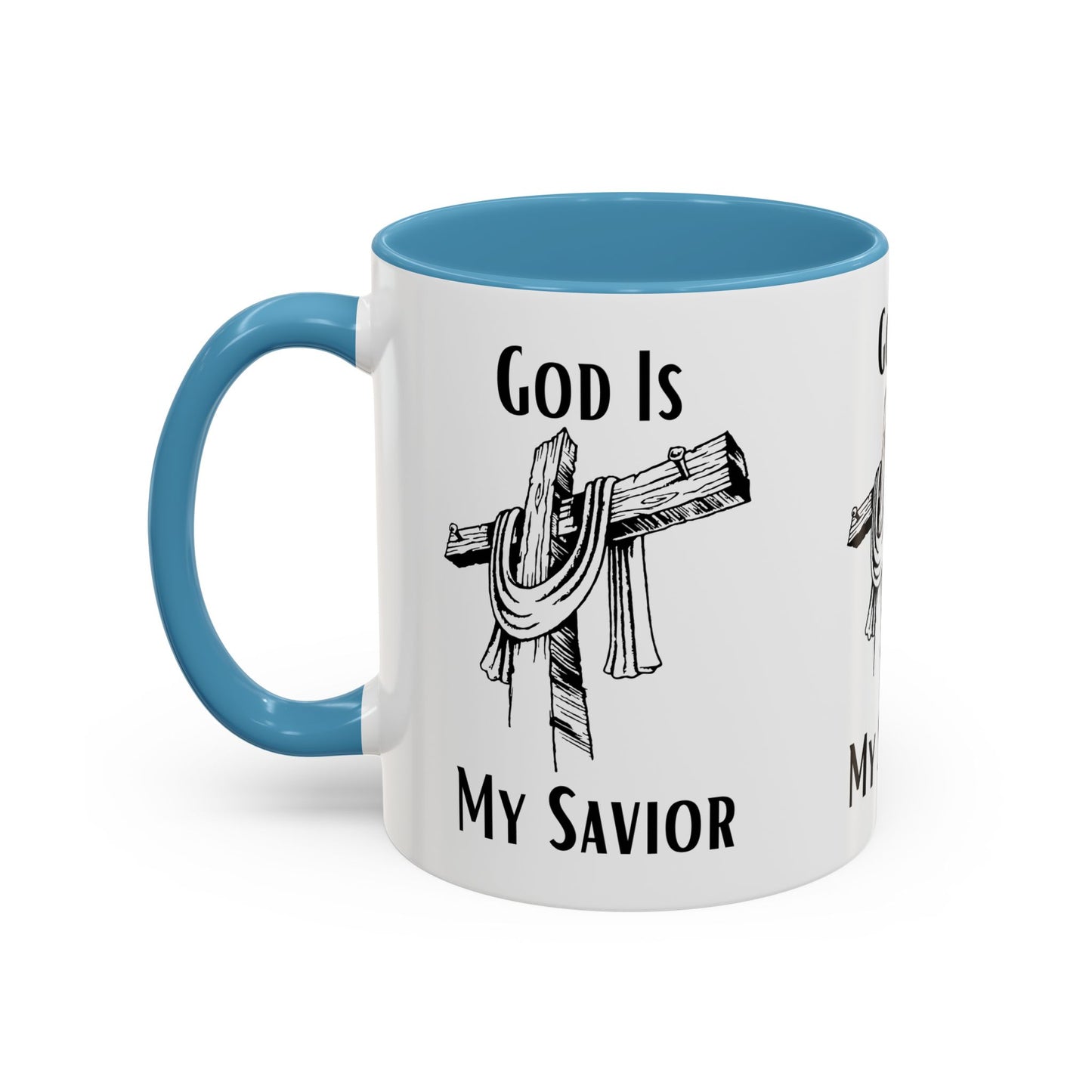 God Is My Savior Coffee Mug Inspirational Christian Gift for Faith-Based Coffee Lovers