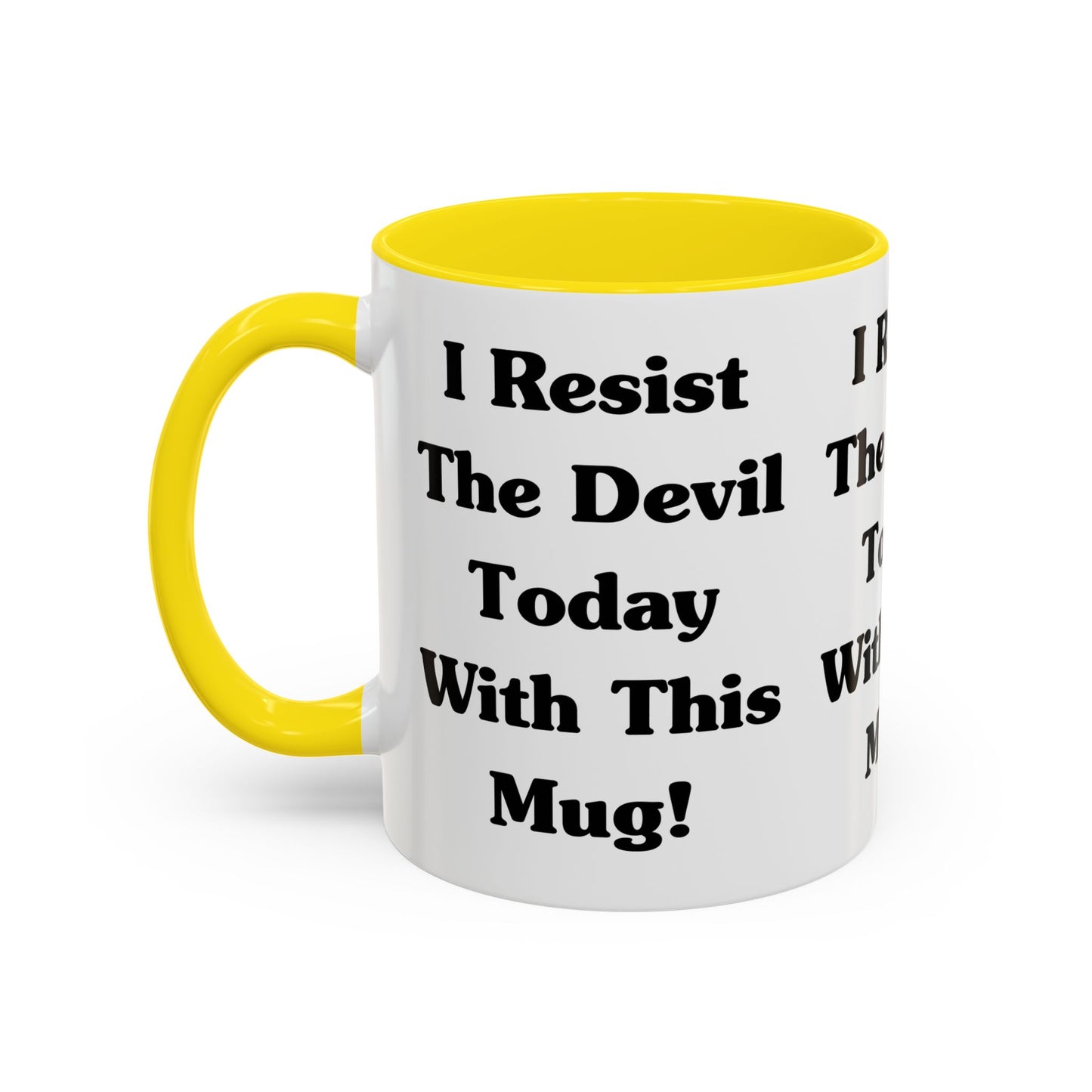 I Resist The Devil Today With This Coffee Mug Inspirational Christian Gift for Faith-Based Coffee Lovers