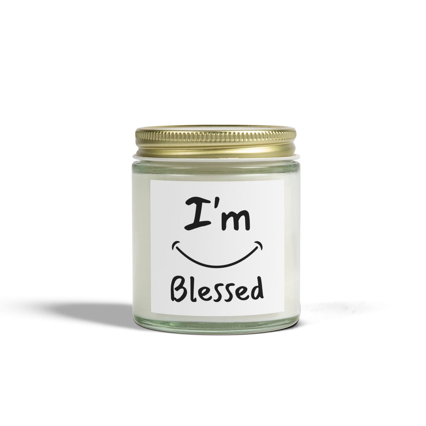 I'm Blessed Scented Candle Inspirational Christian Gift for Faith-Based Living