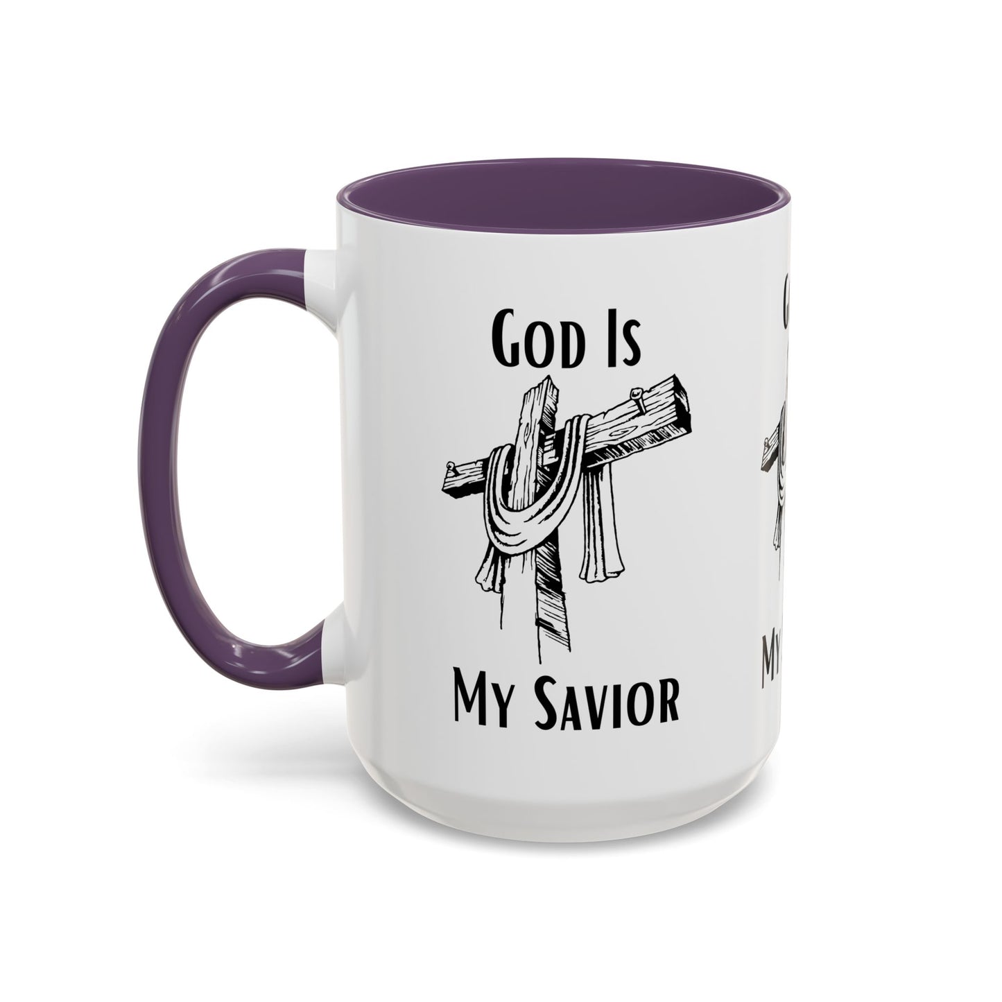 God Is My Savior Coffee Mug Inspirational Christian Gift for Faith-Based Coffee Lovers