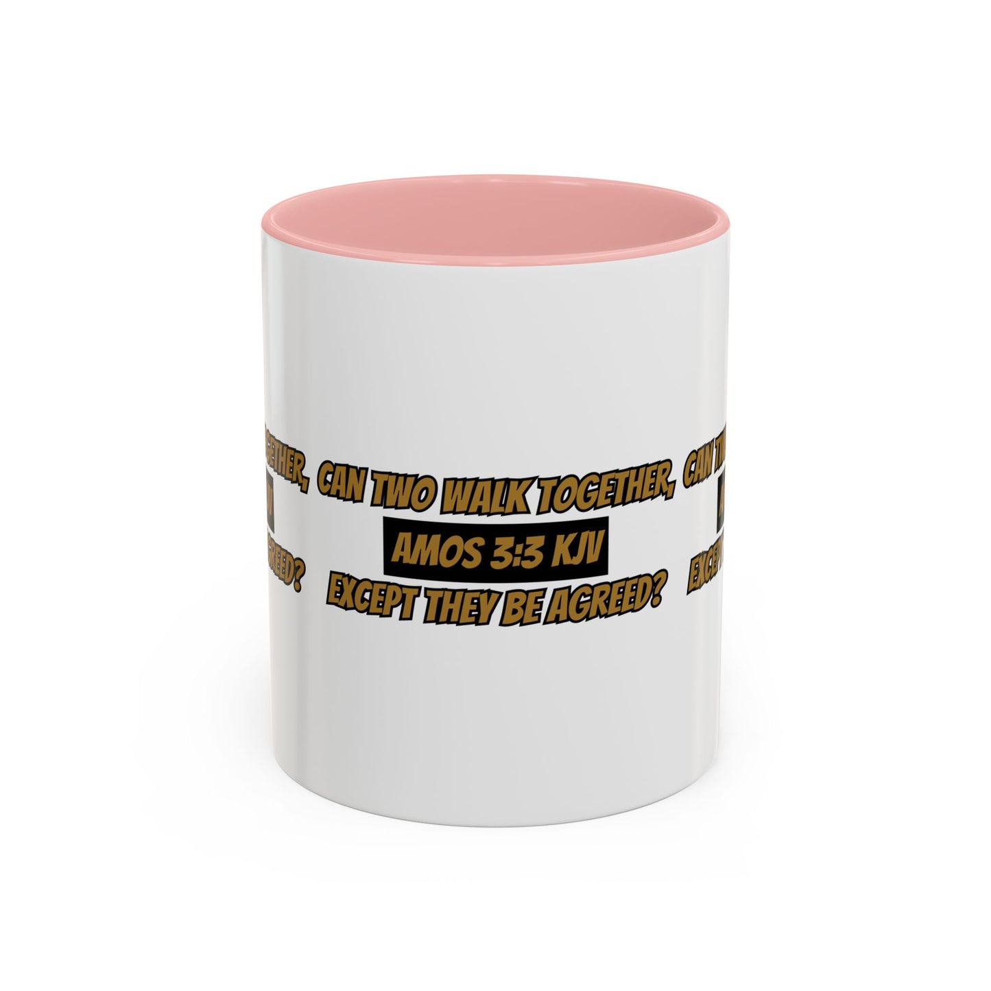 Inspirational Amos 3:3 KJV Bible Verse Coffee Mug Perfect Christian Gift