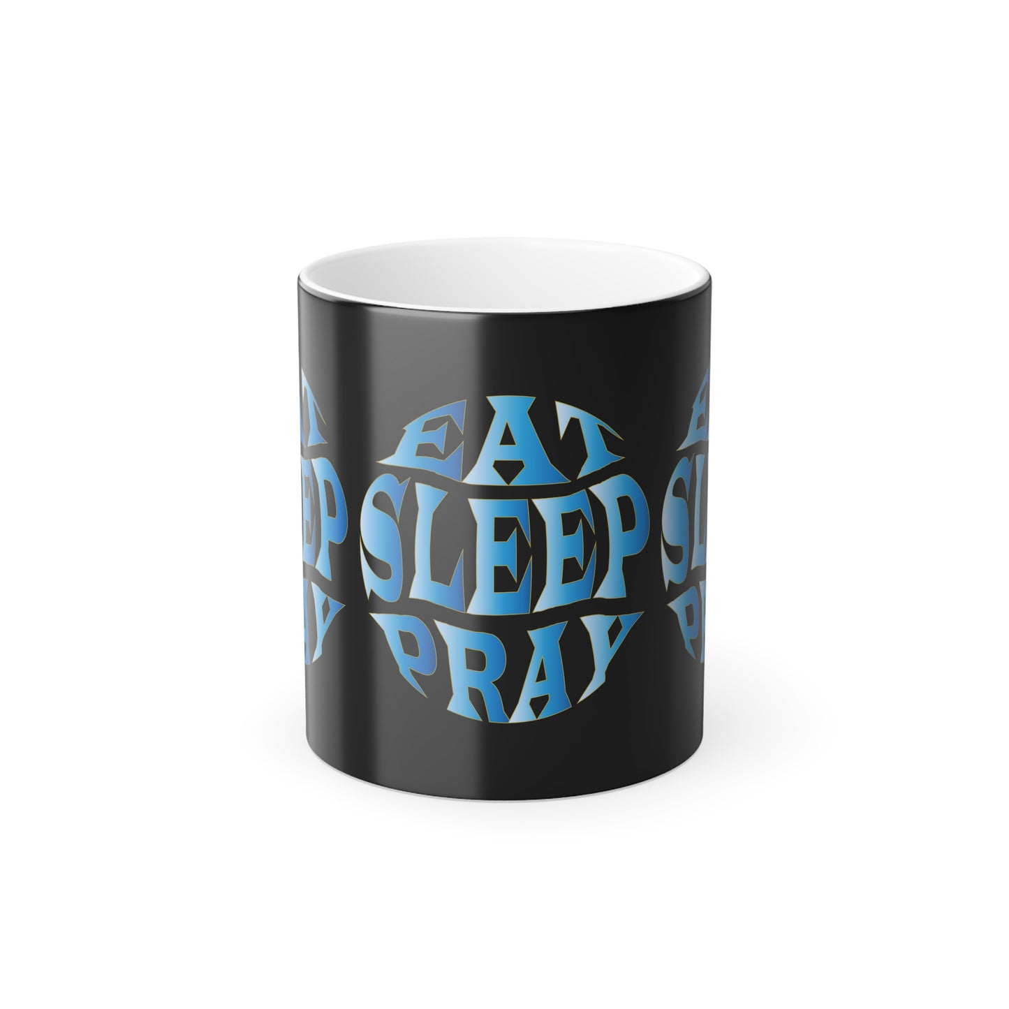 Eat Sleep Pray Color Morphing Coffee Mug Daily Inspiration for a Faithful Life