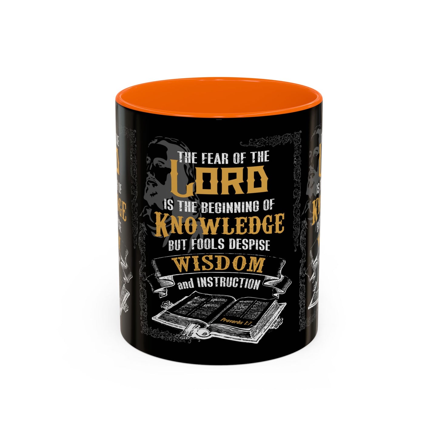 Proverbs 1:7 Bible Verse Coffee Mug Wisdom In Every Sip