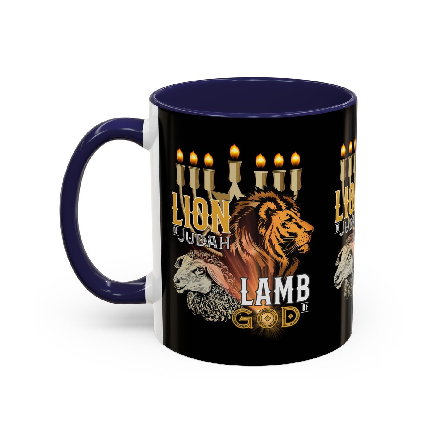 Lion of Judah, Lamb of God Coffee Mug Embrace Faith & Strength