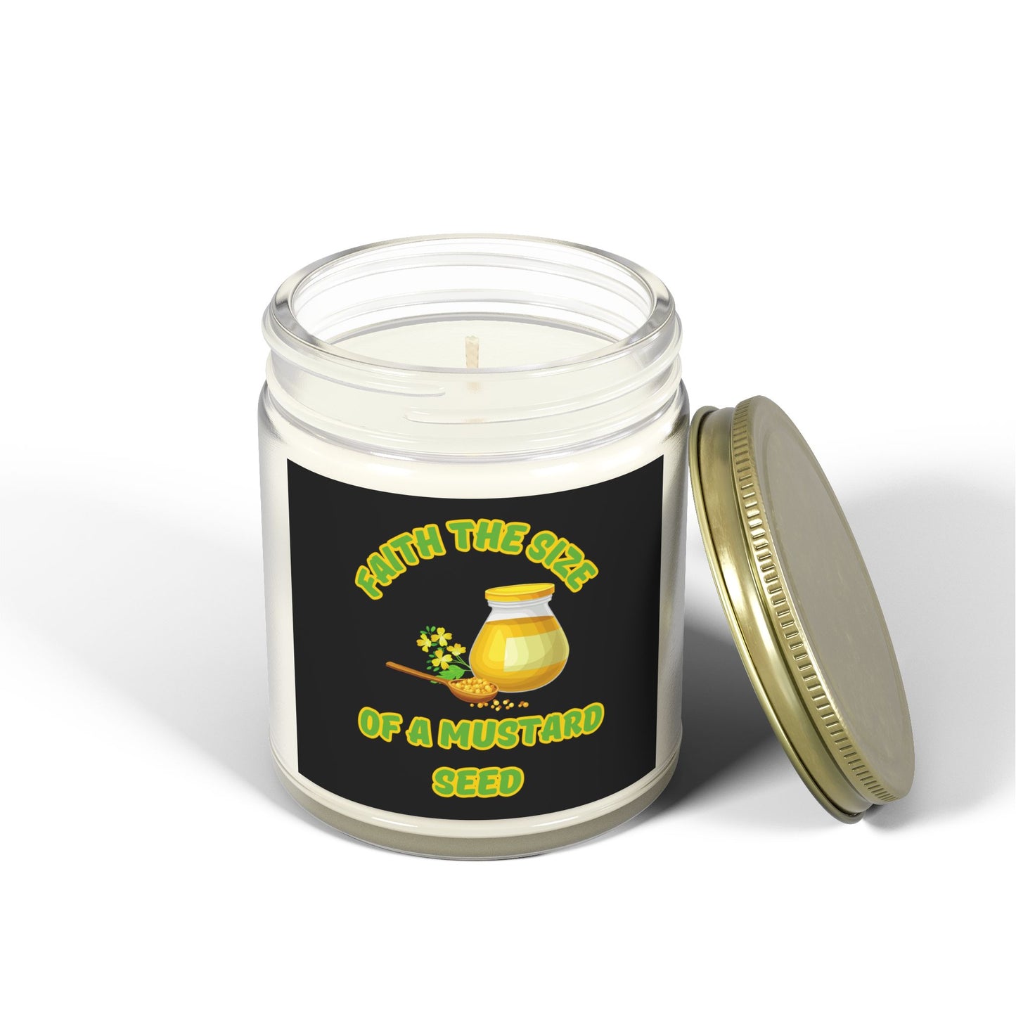 Matthew 17:20 KJV Scented Candle Faith as a Mustard Seed Inspirational Christian Gift