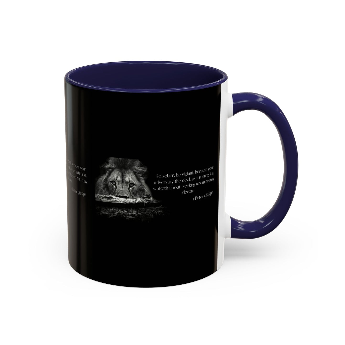 1 Peter 5:8 KJV Bible Verse Coffee Mug Vigilance & Faith With Every Drink