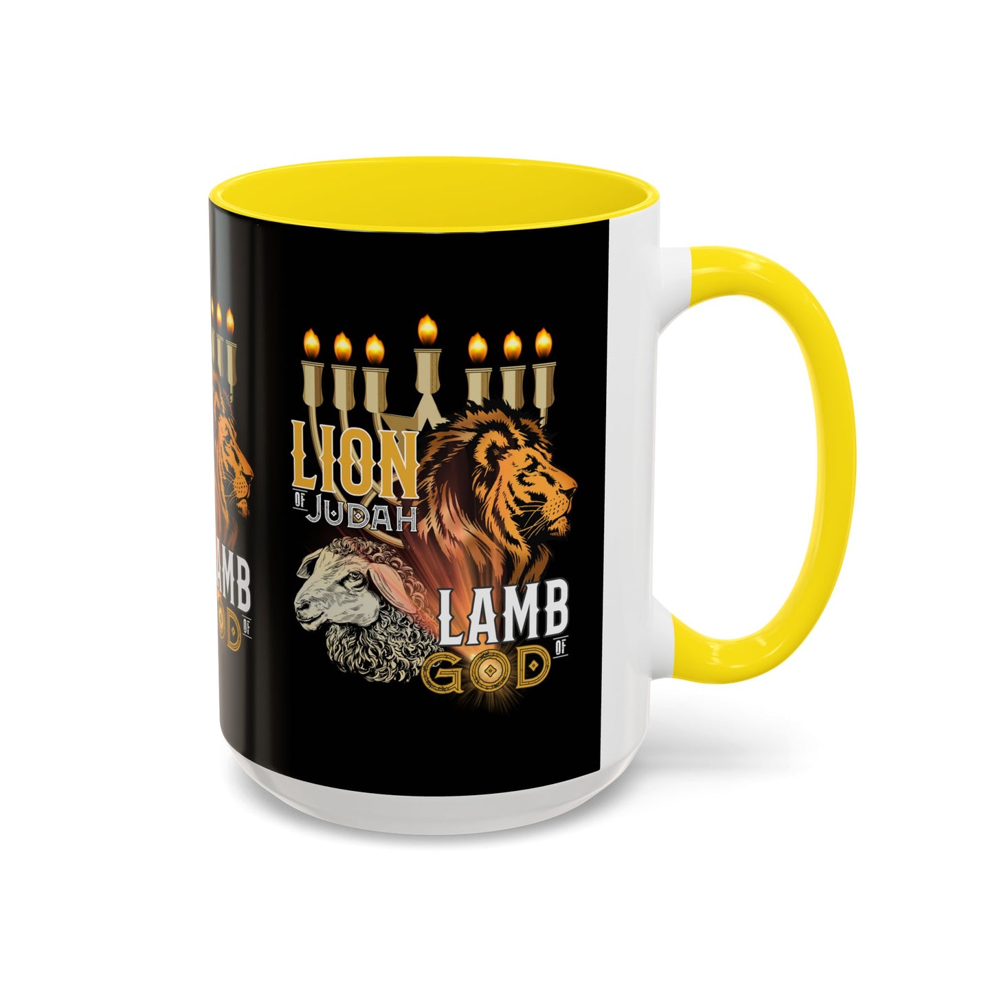 Lion of Judah, Lamb of God Coffee Mug Embrace Faith & Strength