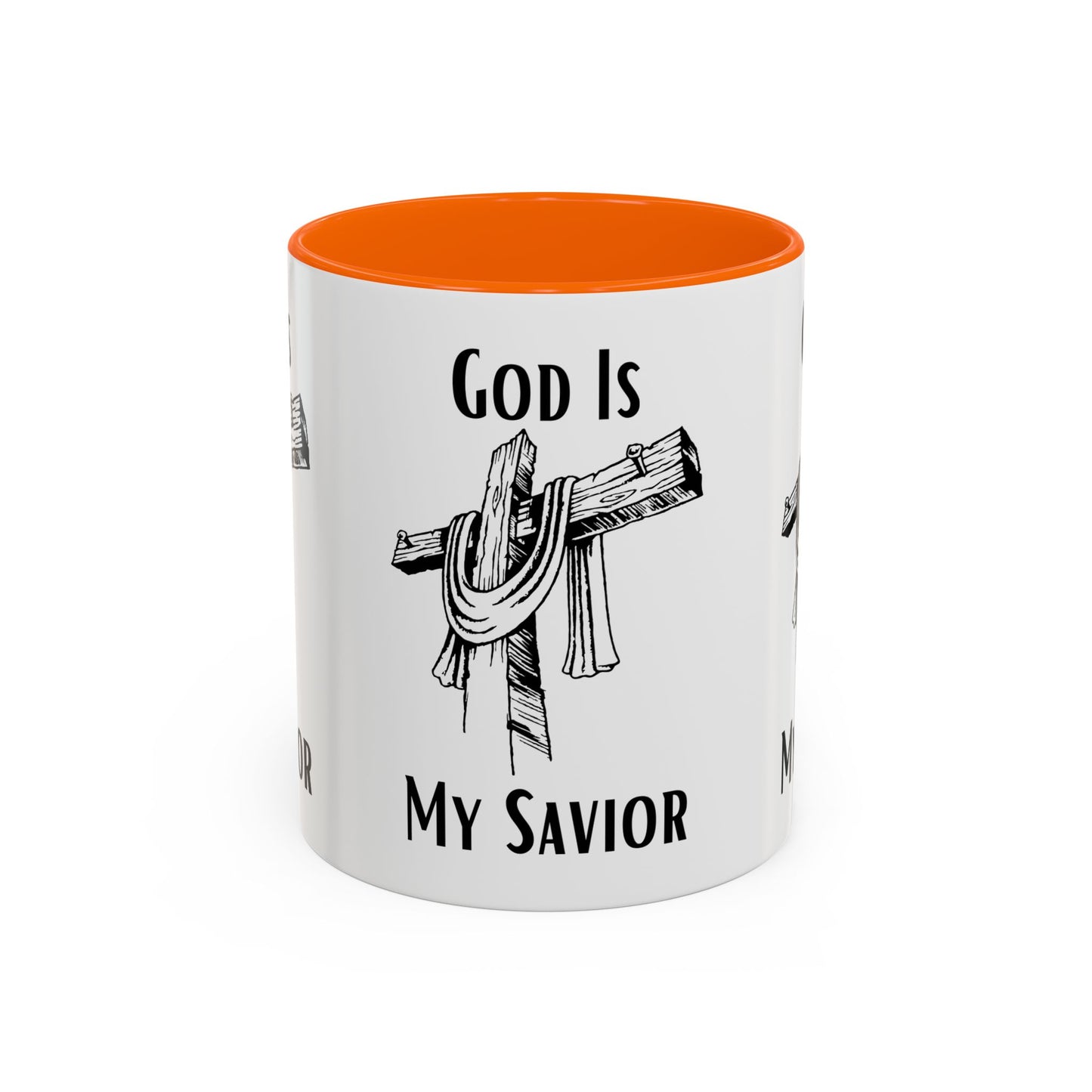 God Is My Savior Coffee Mug Inspirational Christian Gift for Faith-Based Coffee Lovers