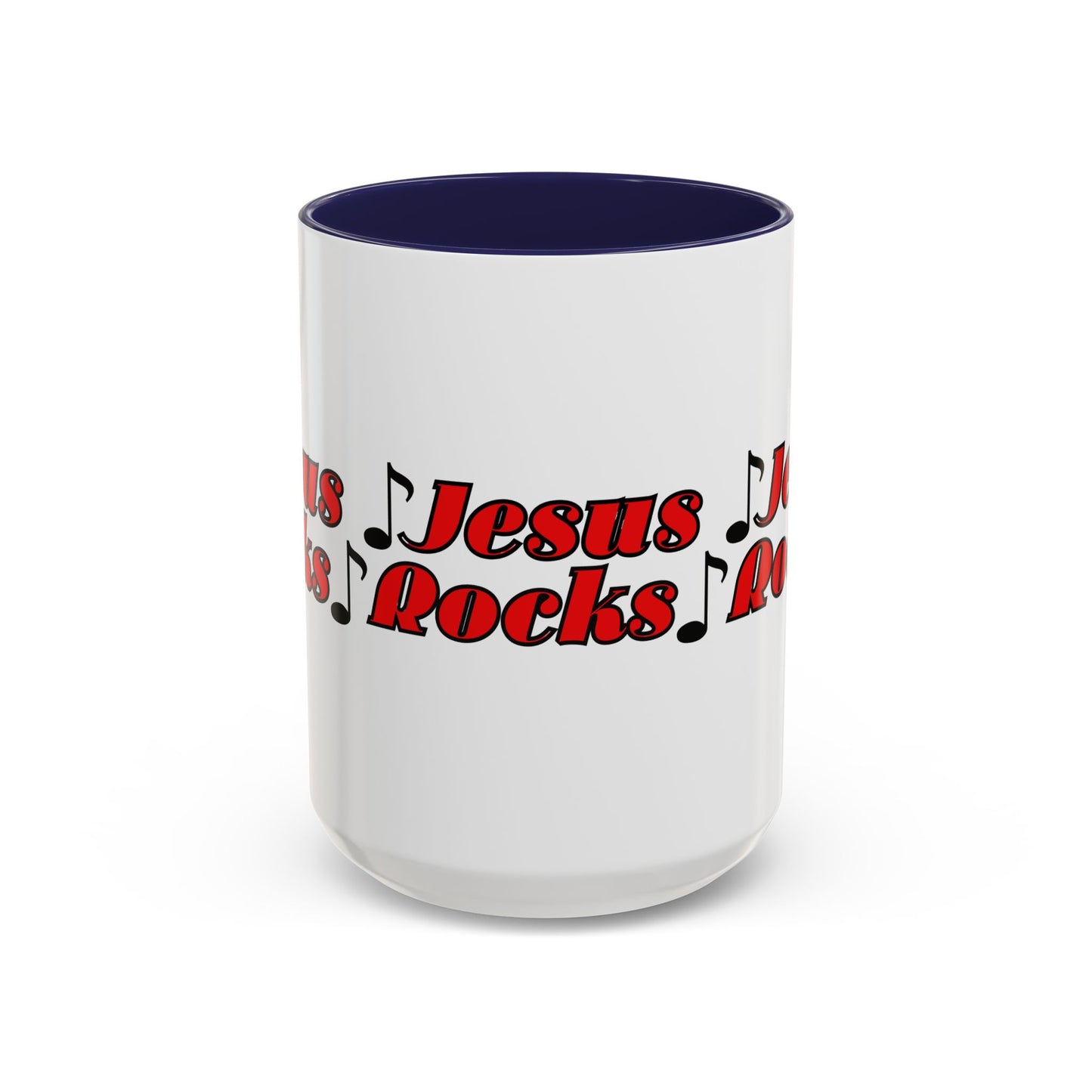 Jesus Rocks Coffee Mug Inspirational Biblical Gift for Faith Based Coffee Lovers