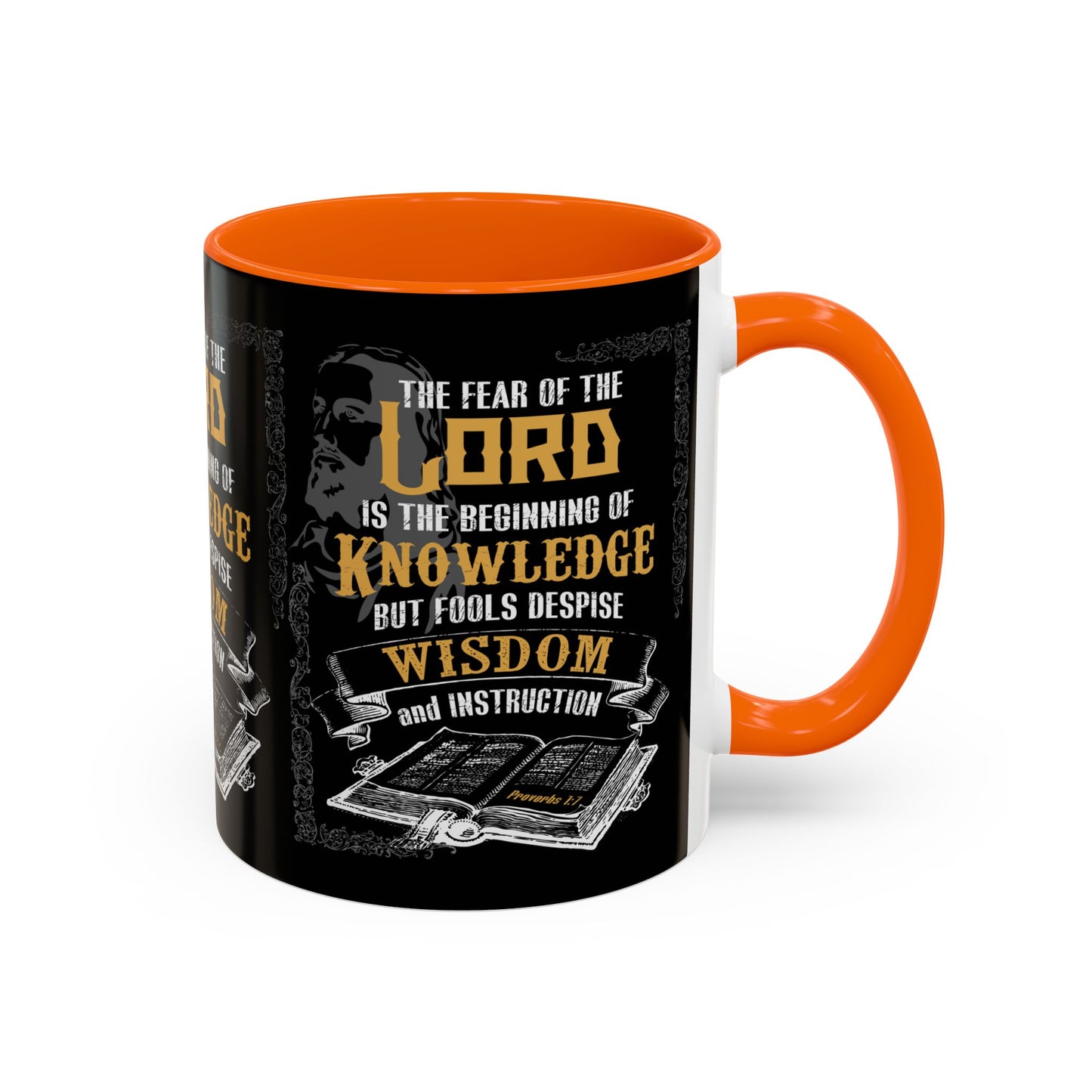 Proverbs 1:7 Bible Verse Coffee Mug Wisdom In Every Sip