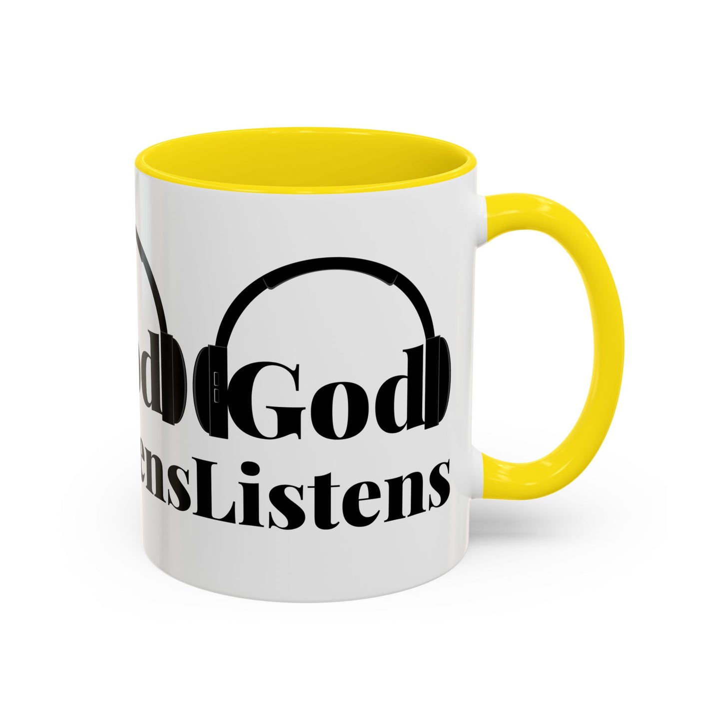 God Listens Coffee Mug Faith Based Christian Gift for Him or Her