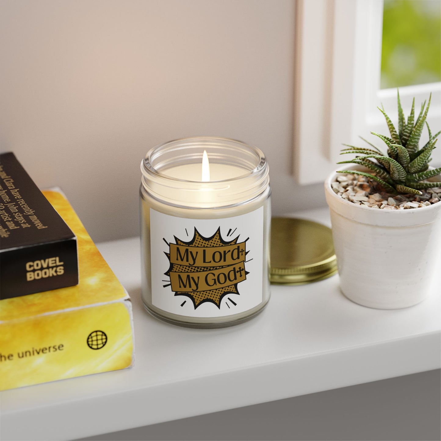 My Lord My God Scented Candle Faith Based Christian Gift for Believers