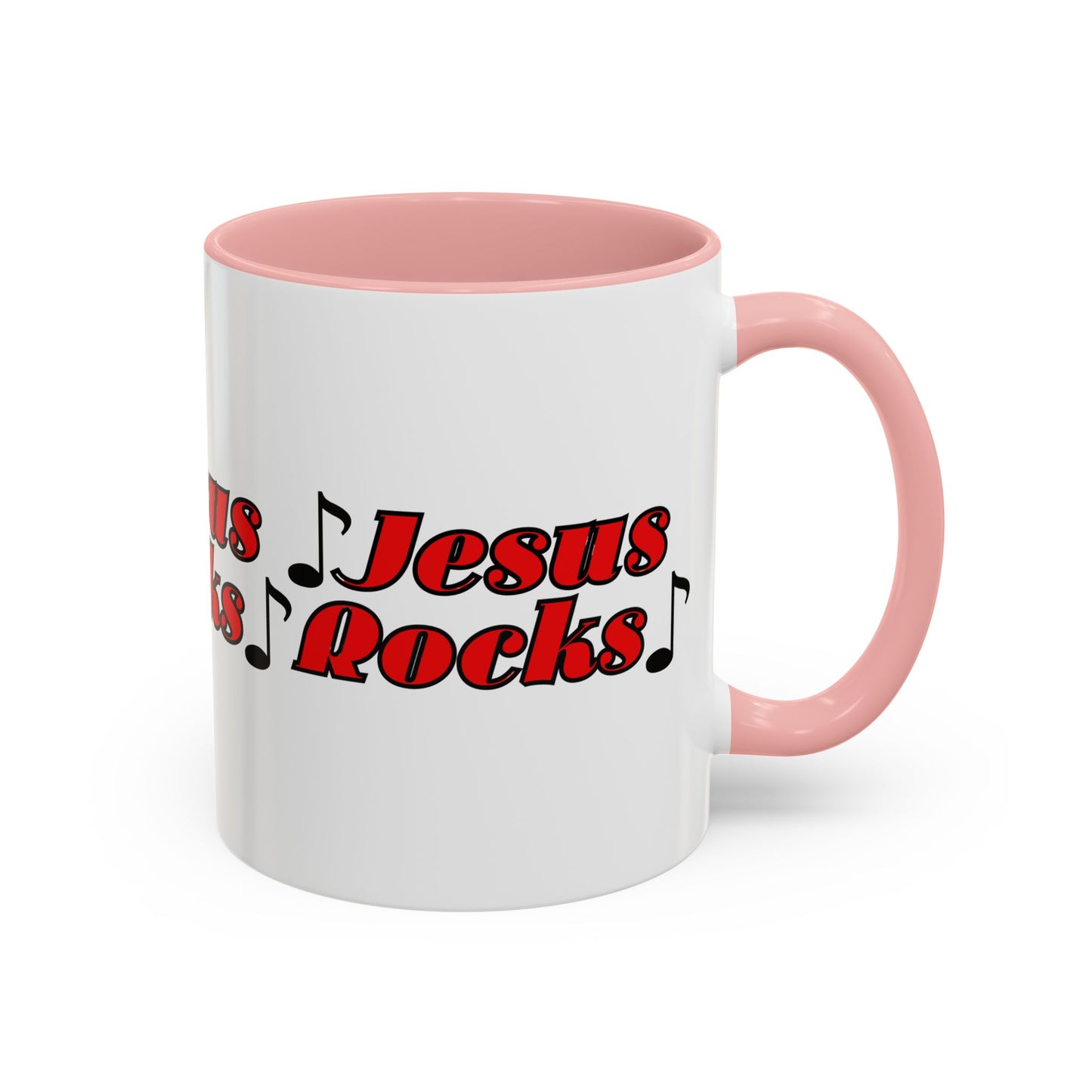 Jesus Rocks Coffee Mug Inspirational Biblical Gift for Faith Based Coffee Lovers