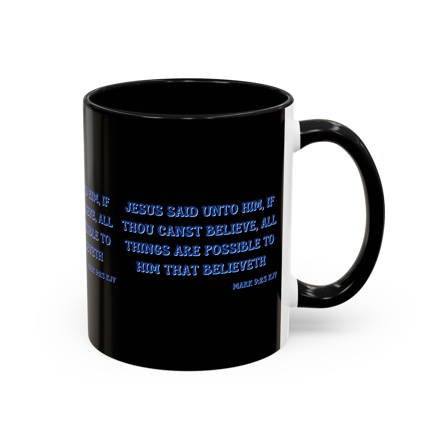 Mark 9:23 KJV Bible Verse Coffee Mug Faith Based Christian Gift