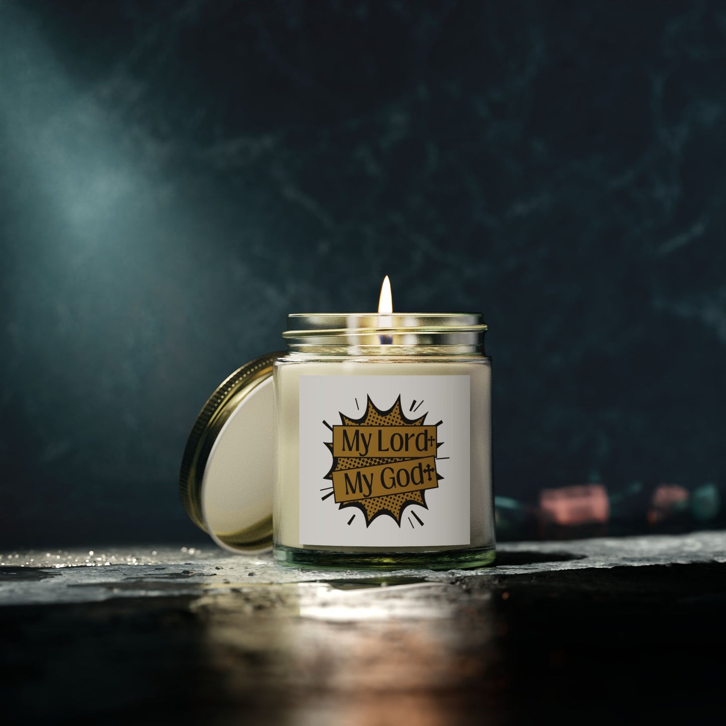 My Lord My God Scented Candle Faith Based Christian Gift for Believers