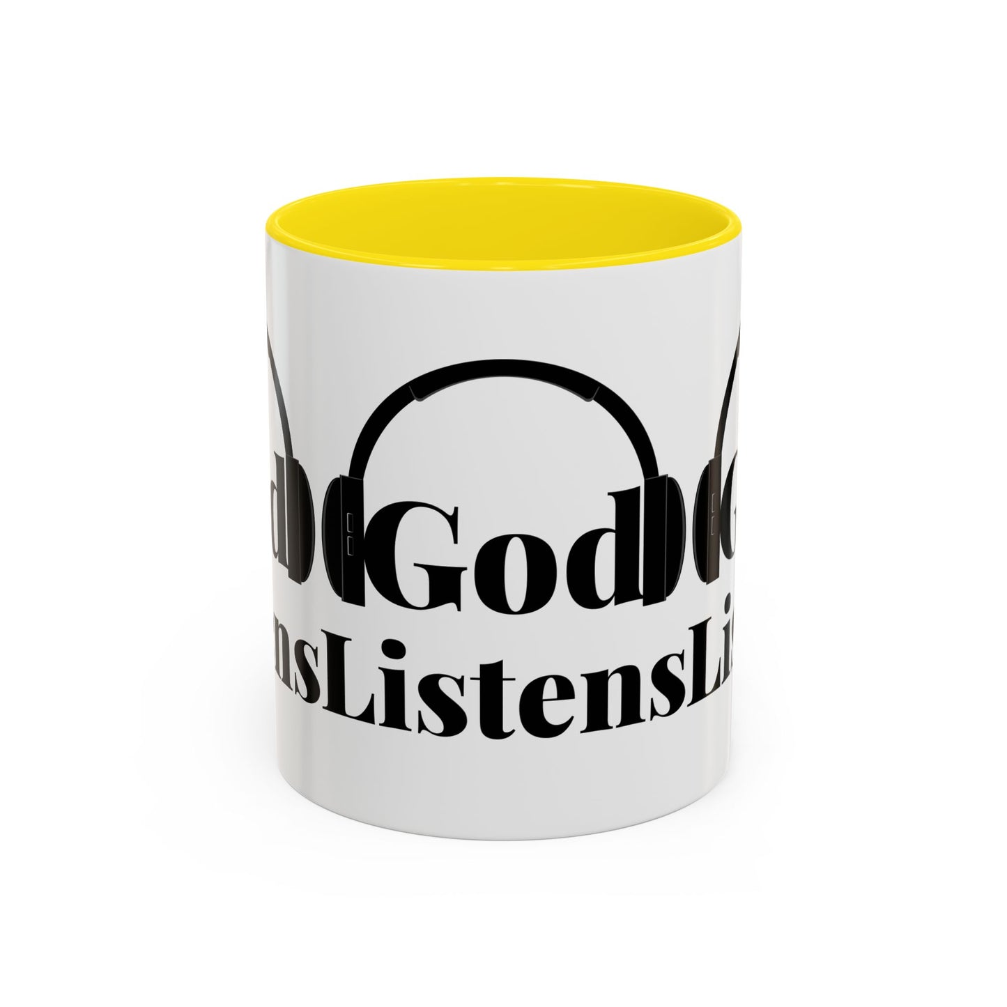 God Listens Coffee Mug Faith Based Christian Gift for Him or Her