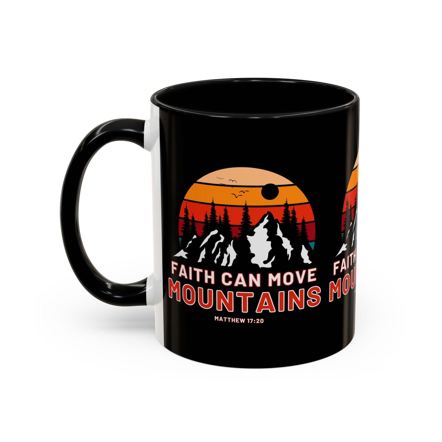 Matthew 17:20 KJV Bible Verse Coffee Mug Faith Can Move Mountains Inspirational Christian