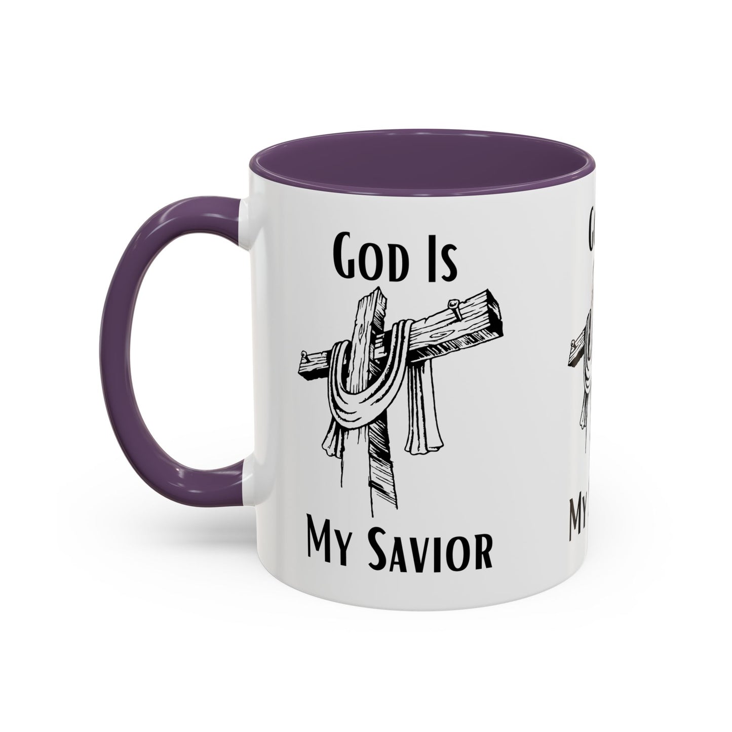 God Is My Savior Coffee Mug Inspirational Christian Gift for Faith-Based Coffee Lovers