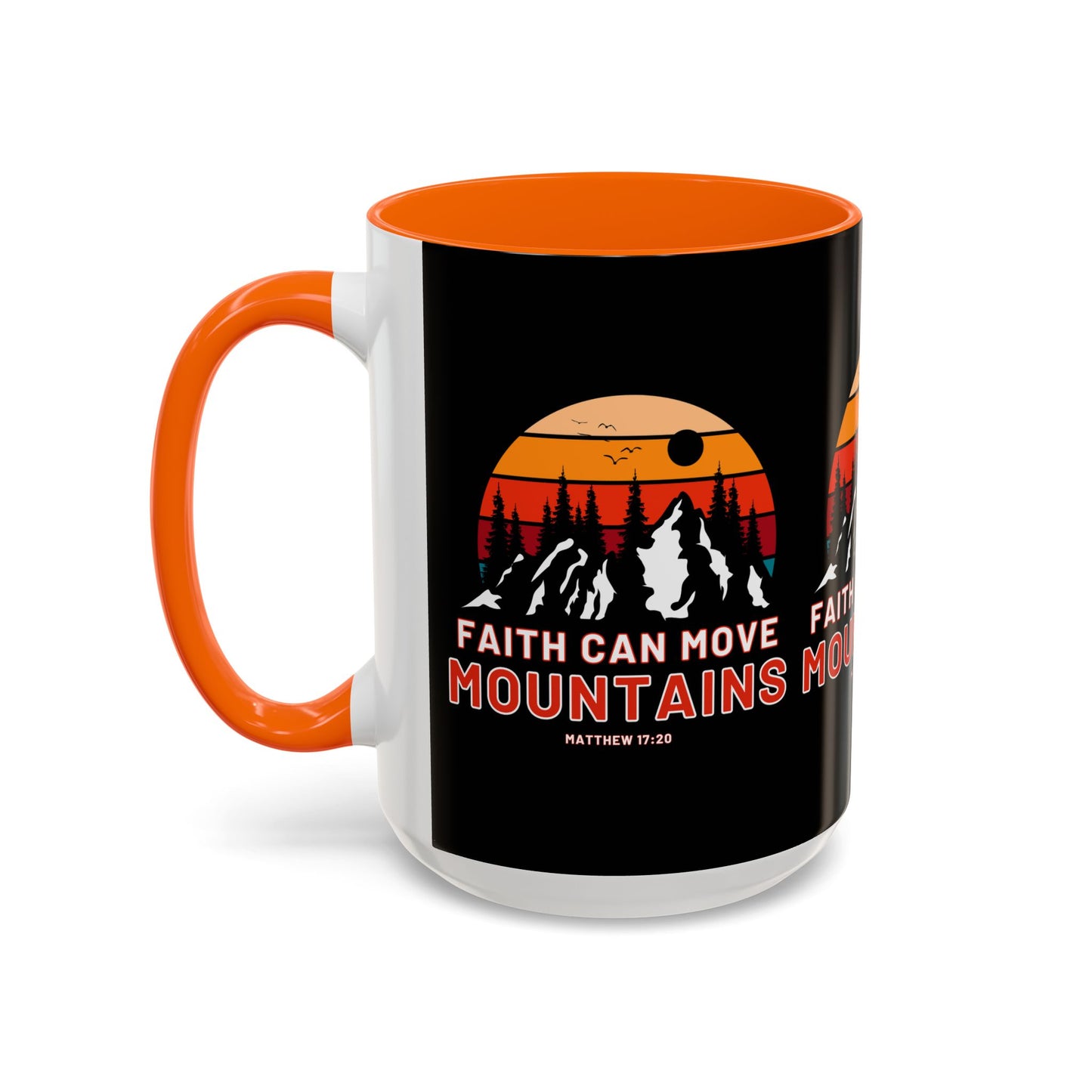 Matthew 17:20 KJV Bible Verse Coffee Mug Faith Can Move Mountains Inspirational Christian