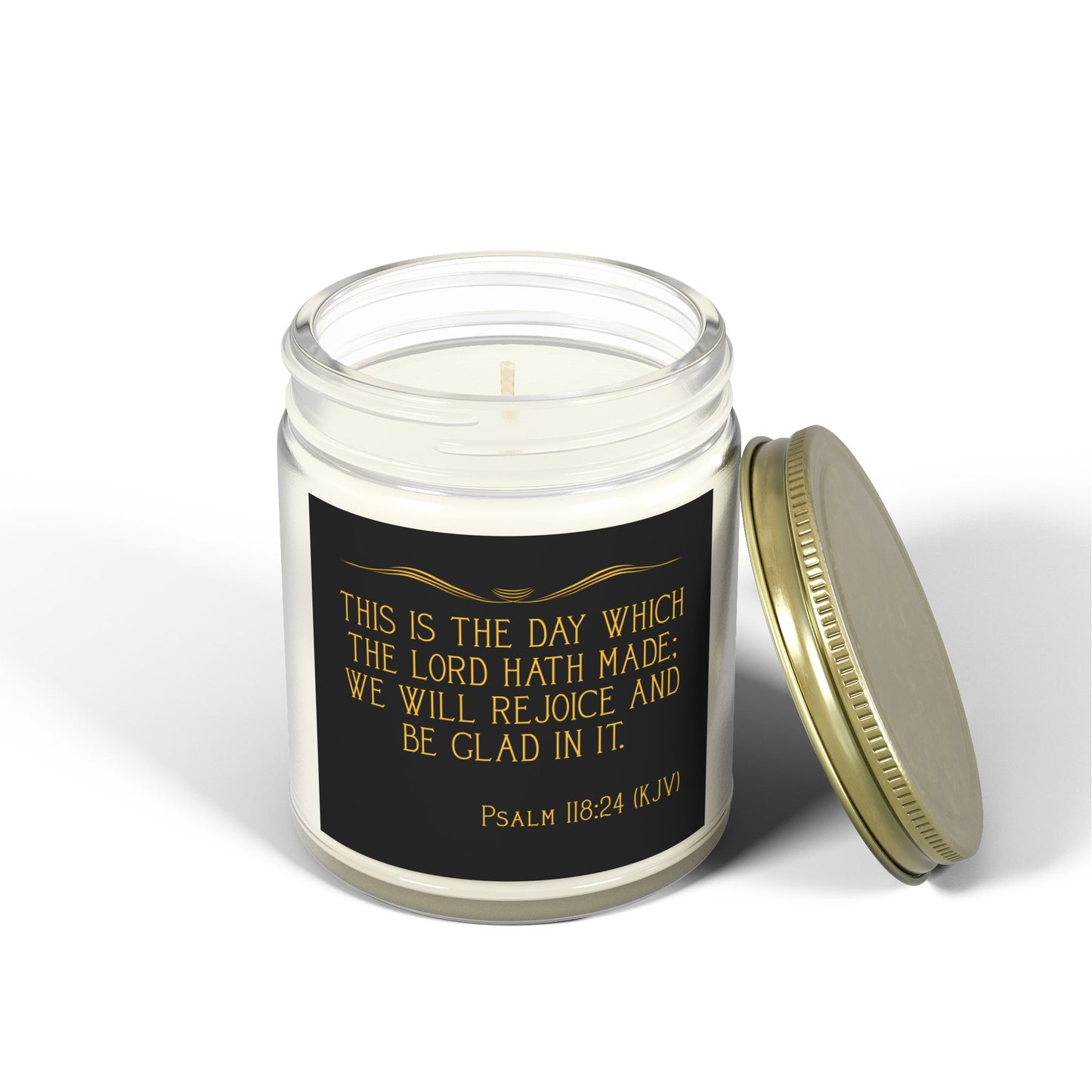 Psalm 118:24 KJV Scented Candle This is the Day the Lord Has Made Inspirational Christian Gift for Candle Lovers