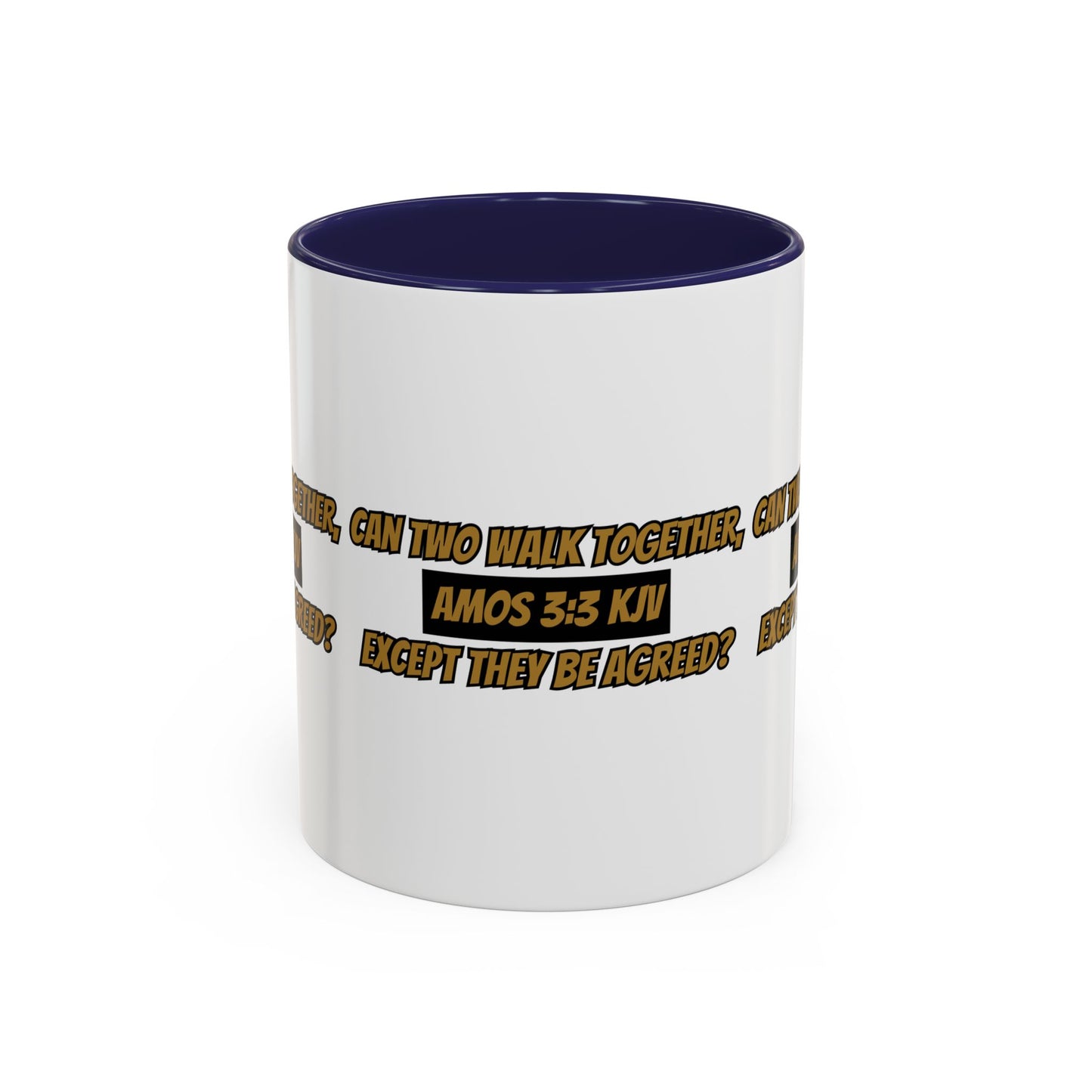 Inspirational Amos 3:3 KJV Bible Verse Coffee Mug Perfect Christian Gift