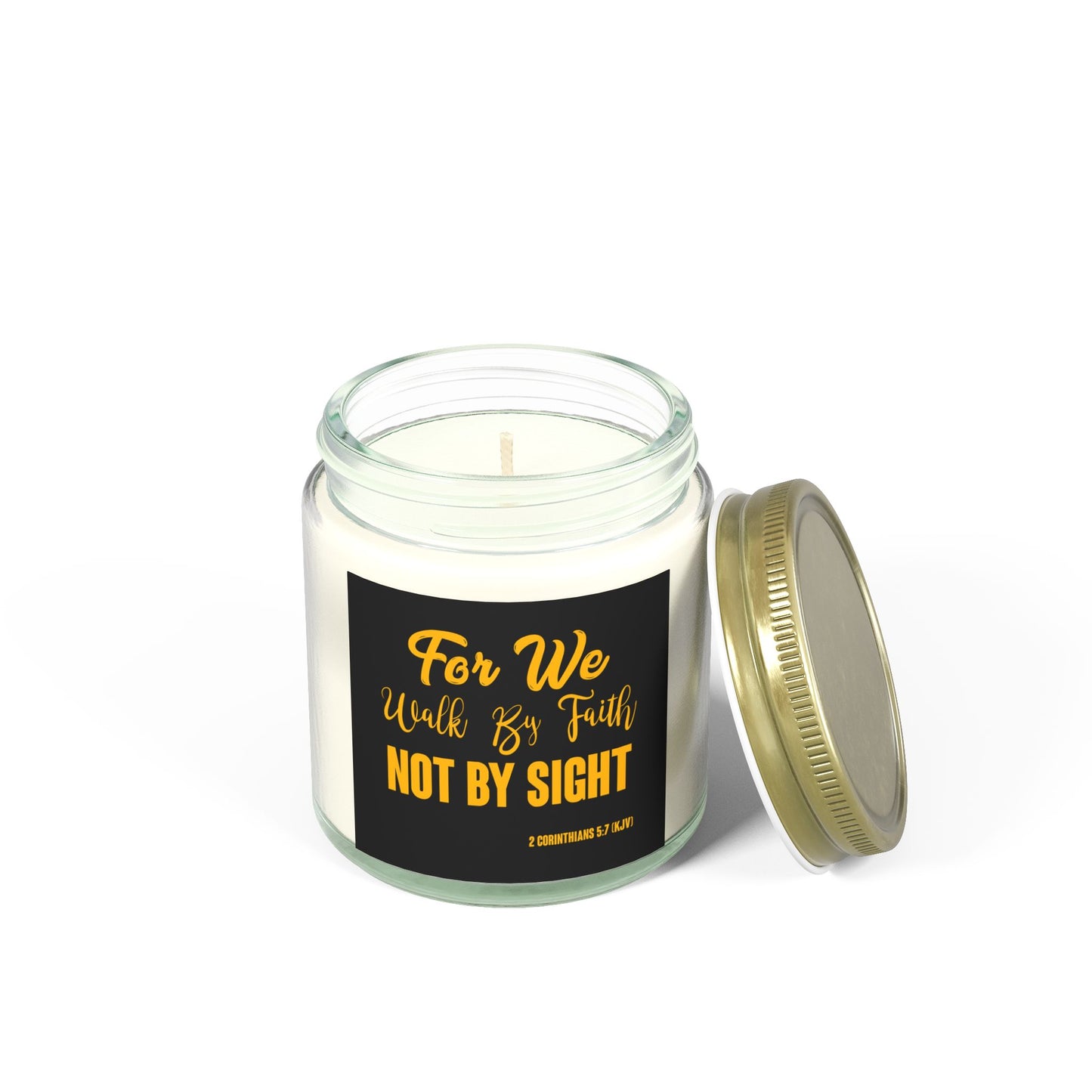 2 Corinthians 5:7 Scented Candle Walk By Faith Biblical Inspirational Gift