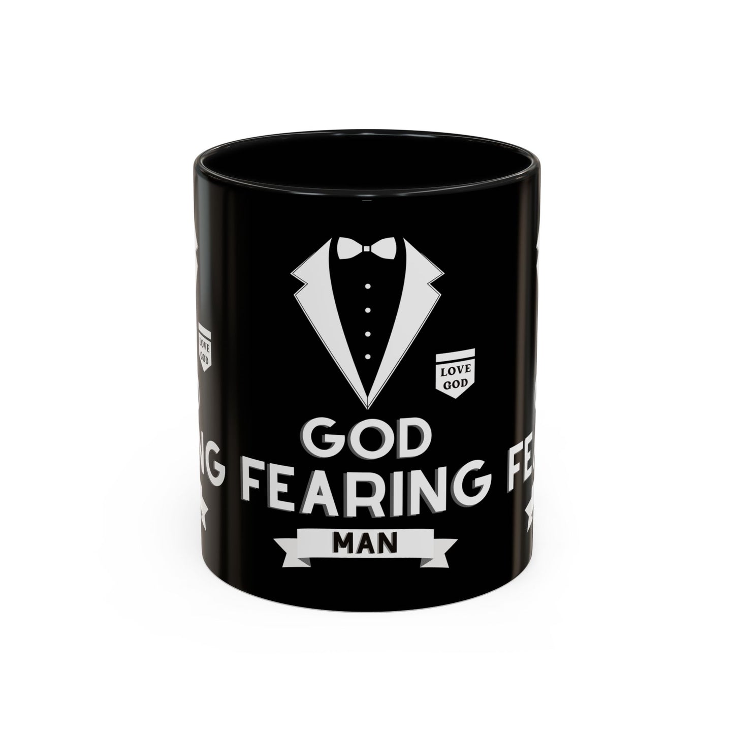 God Fearing Man Coffee Mug Inspirational Christian Gift for Him