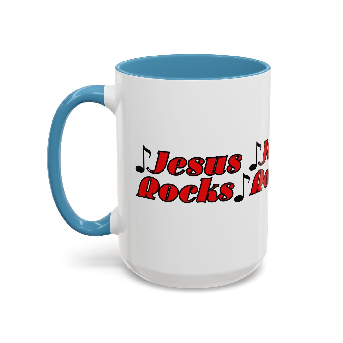 Jesus Rocks Coffee Mug Inspirational Biblical Gift for Faith Based Coffee Lovers