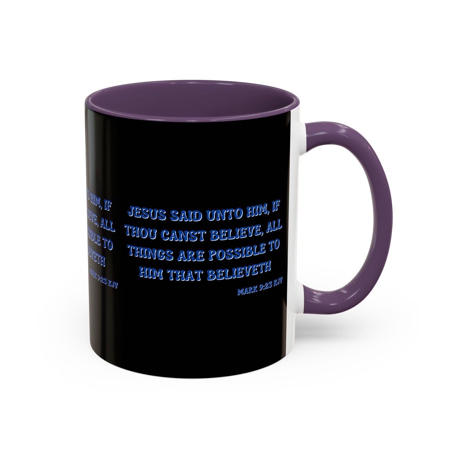 Mark 9:23 KJV Bible Verse Coffee Mug Faith Based Christian Gift