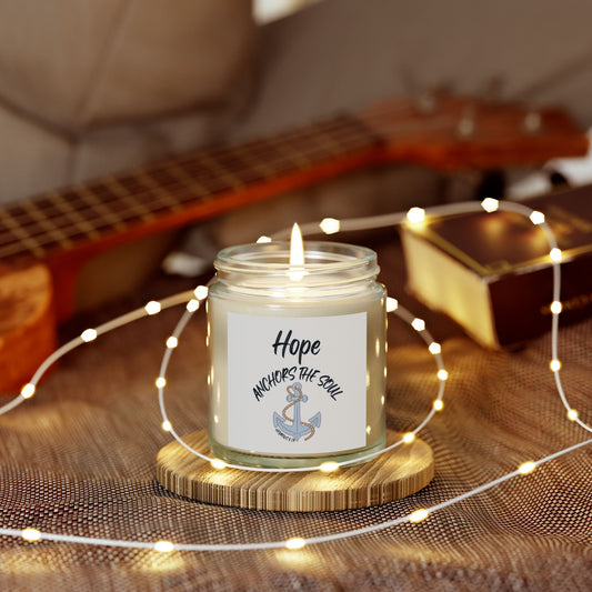 Hebrews 6:19 KJV Scented Candle Anchor of Hope and Faith Biblical Gift for Believers