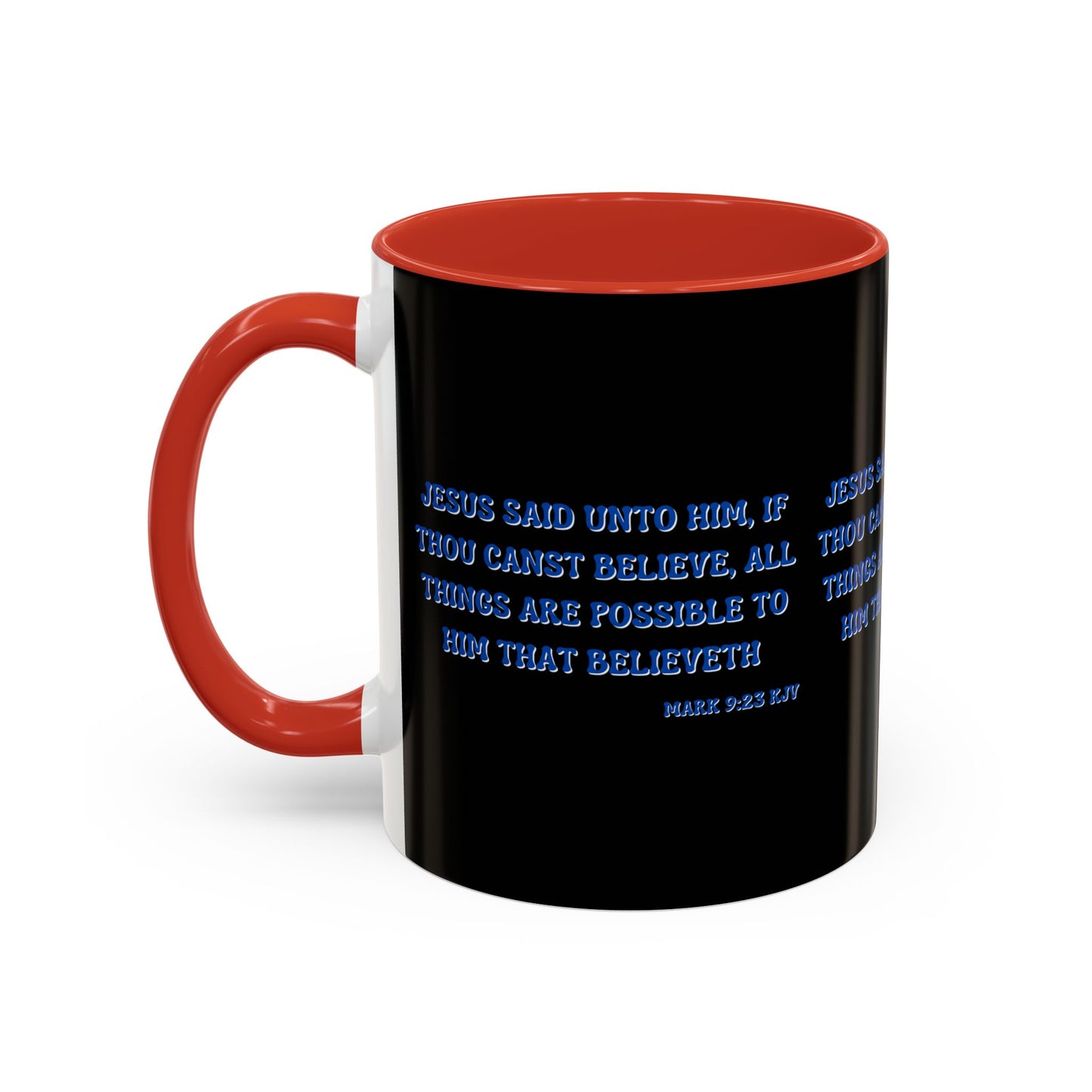 Mark 9:23 KJV Bible Verse Coffee Mug Faith Based Christian Gift