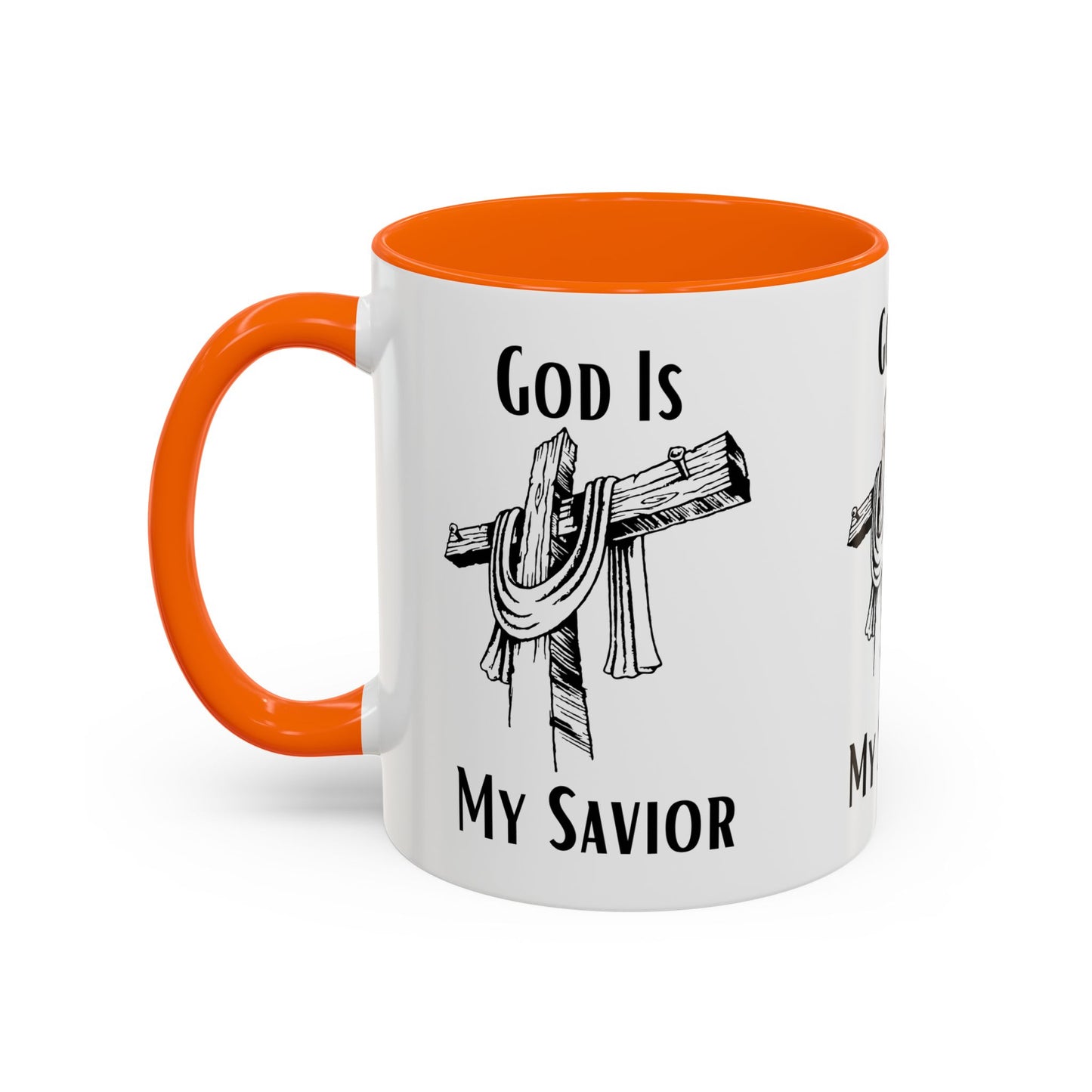 God Is My Savior Coffee Mug Inspirational Christian Gift for Faith-Based Coffee Lovers