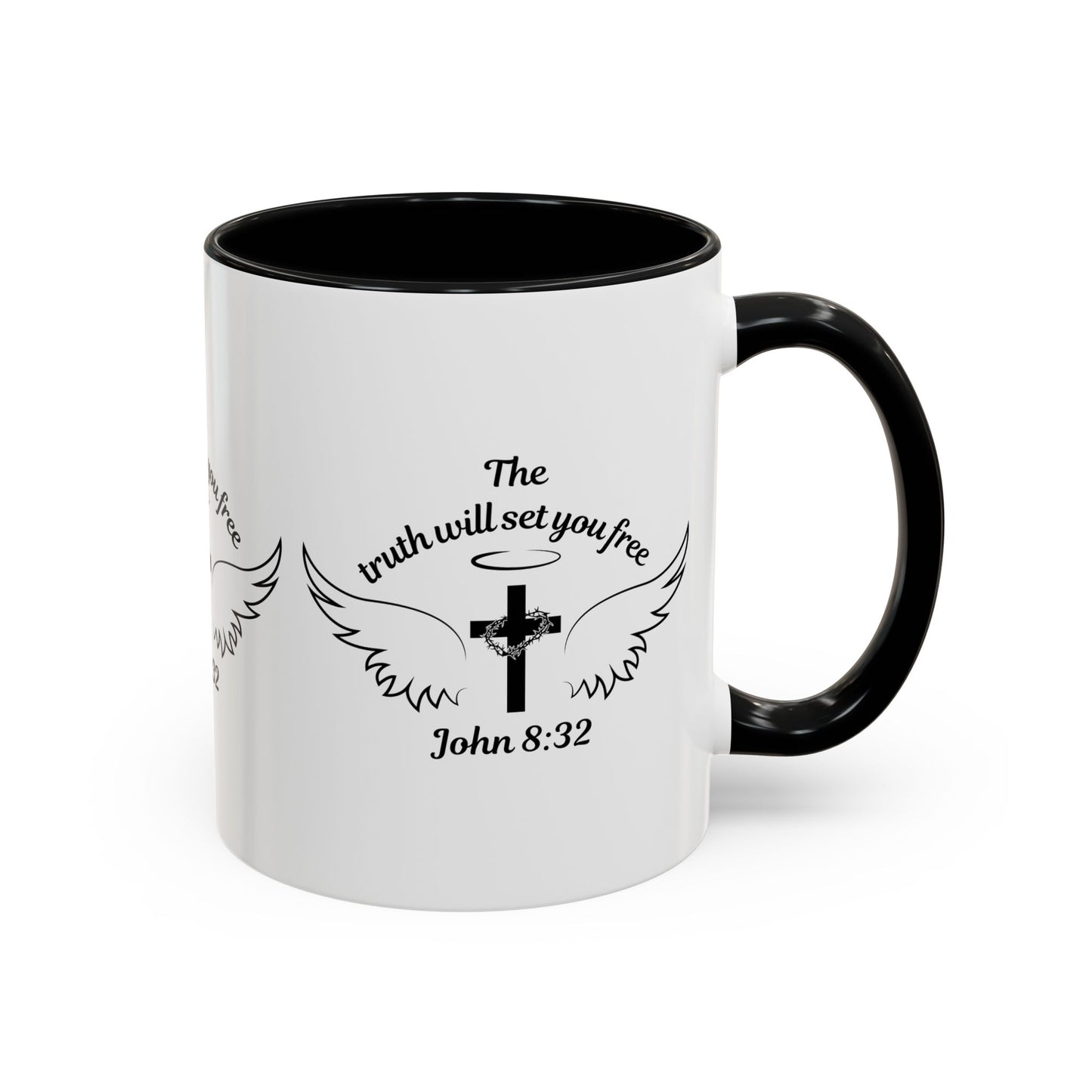 John 8:32 KJV Coffee Mug The Truth Shall Make You Free Inspirational Christian Gift