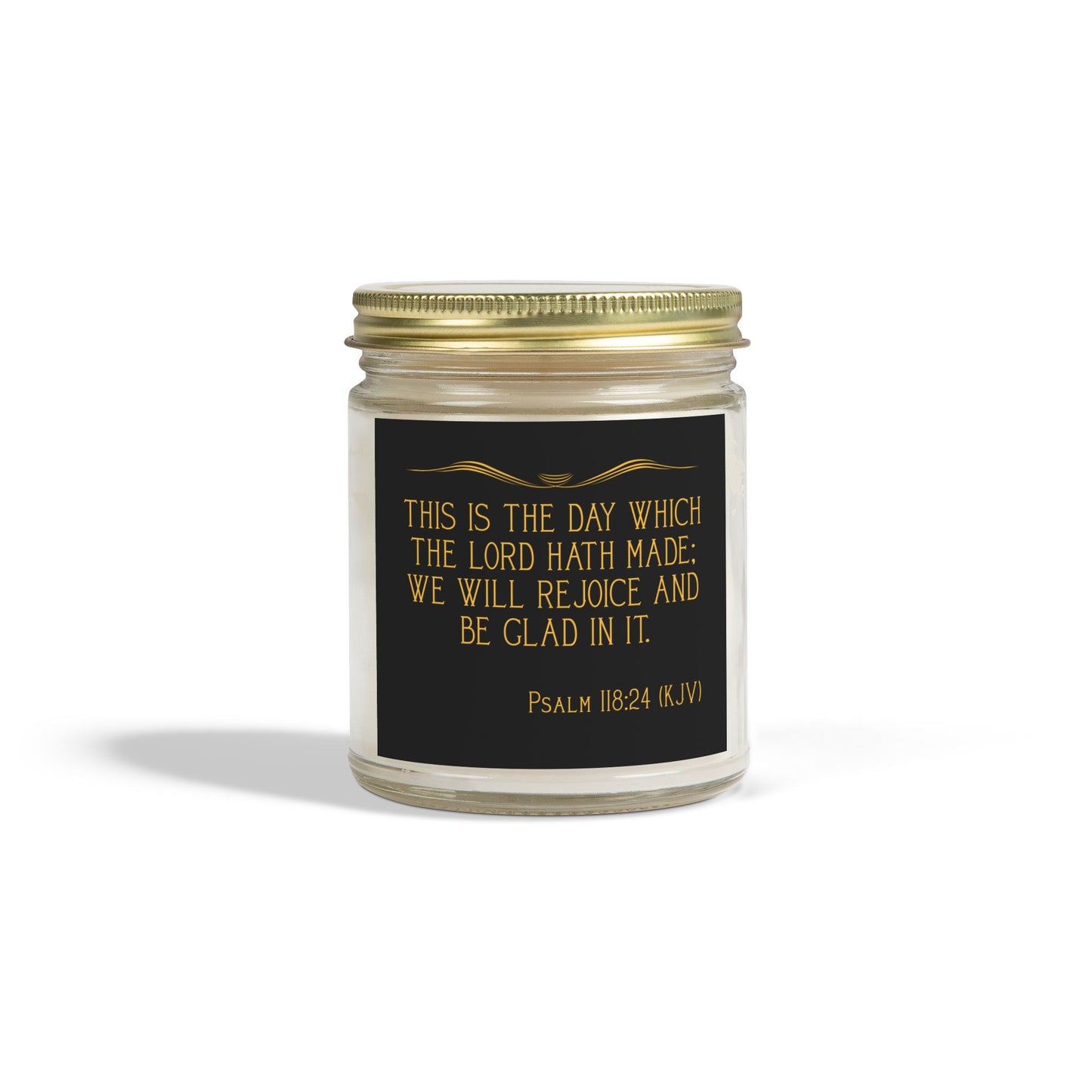 Psalm 118:24 KJV Scented Candle This is the Day the Lord Has Made Inspirational Christian Gift for Candle Lovers